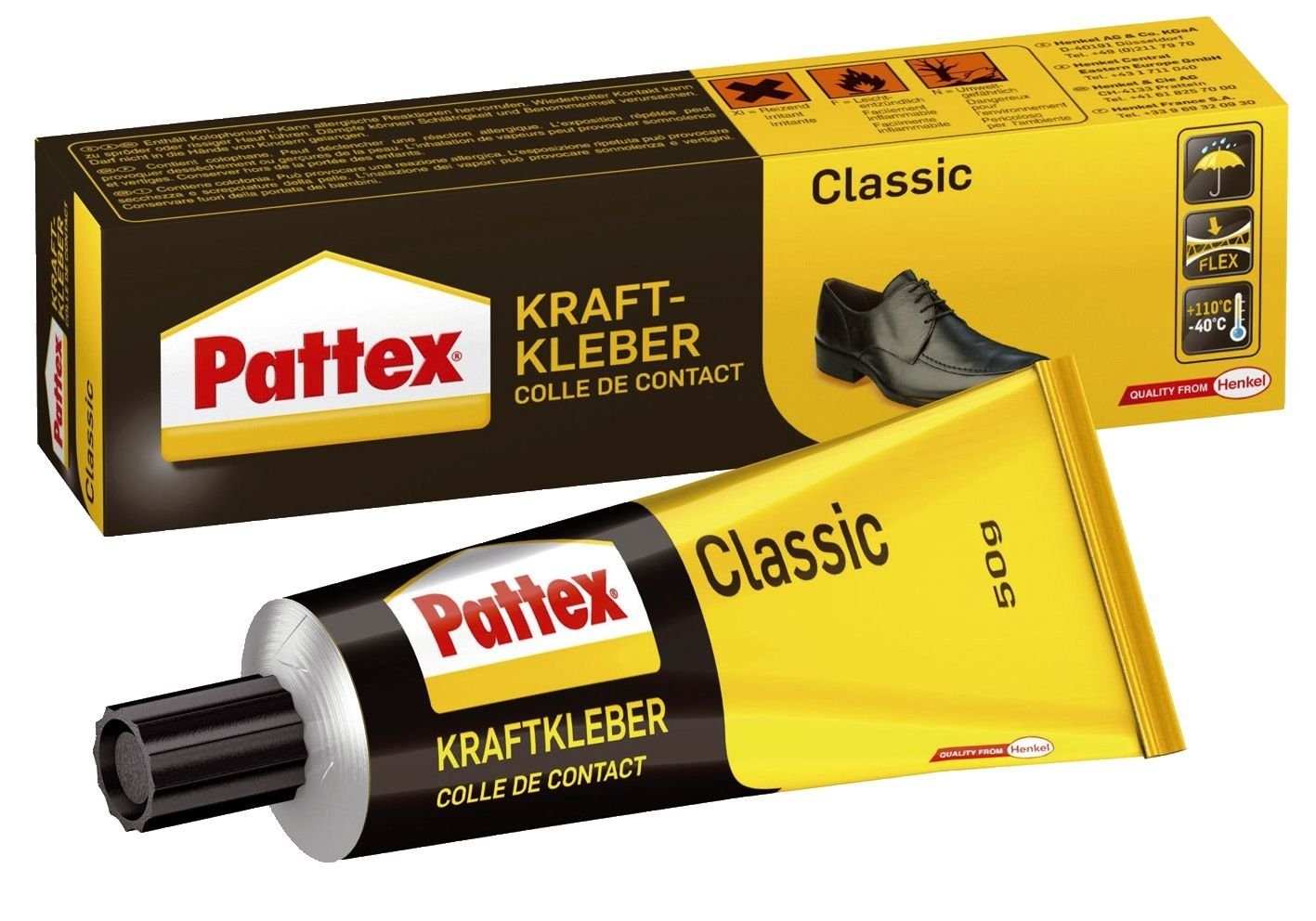 Pattex Handgelenkstütze Pattex Kraftkleber Classic, hochwärmefest, Tube mit 50g
