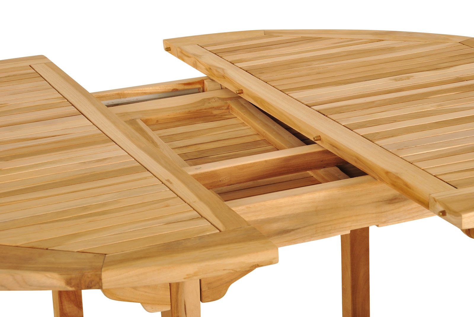 SAM® Garten-Essgruppe Baros/Negros, Set 6tlg, robustes Teakholz, naturfarben, ausziehbar von 120cm - 170cm