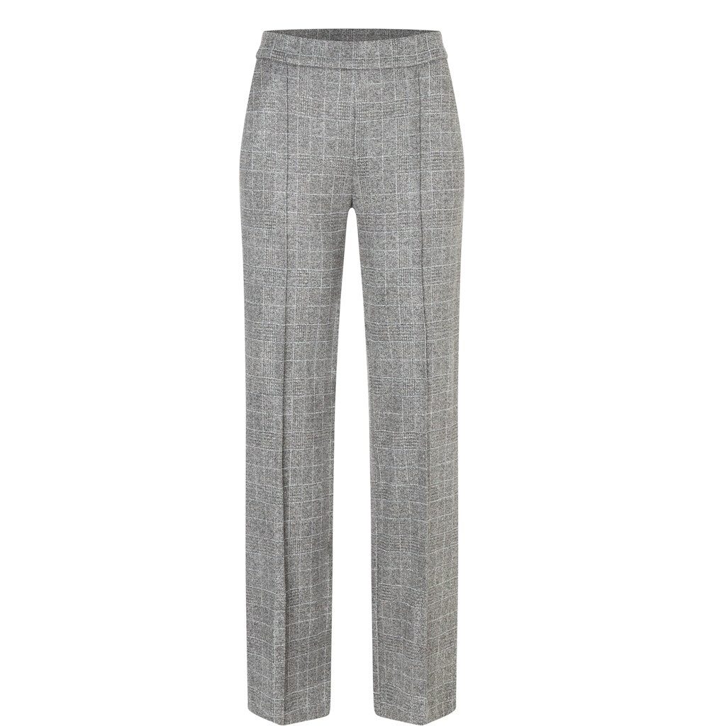 Bundfaltenhose CHIARA SMART steel grey check