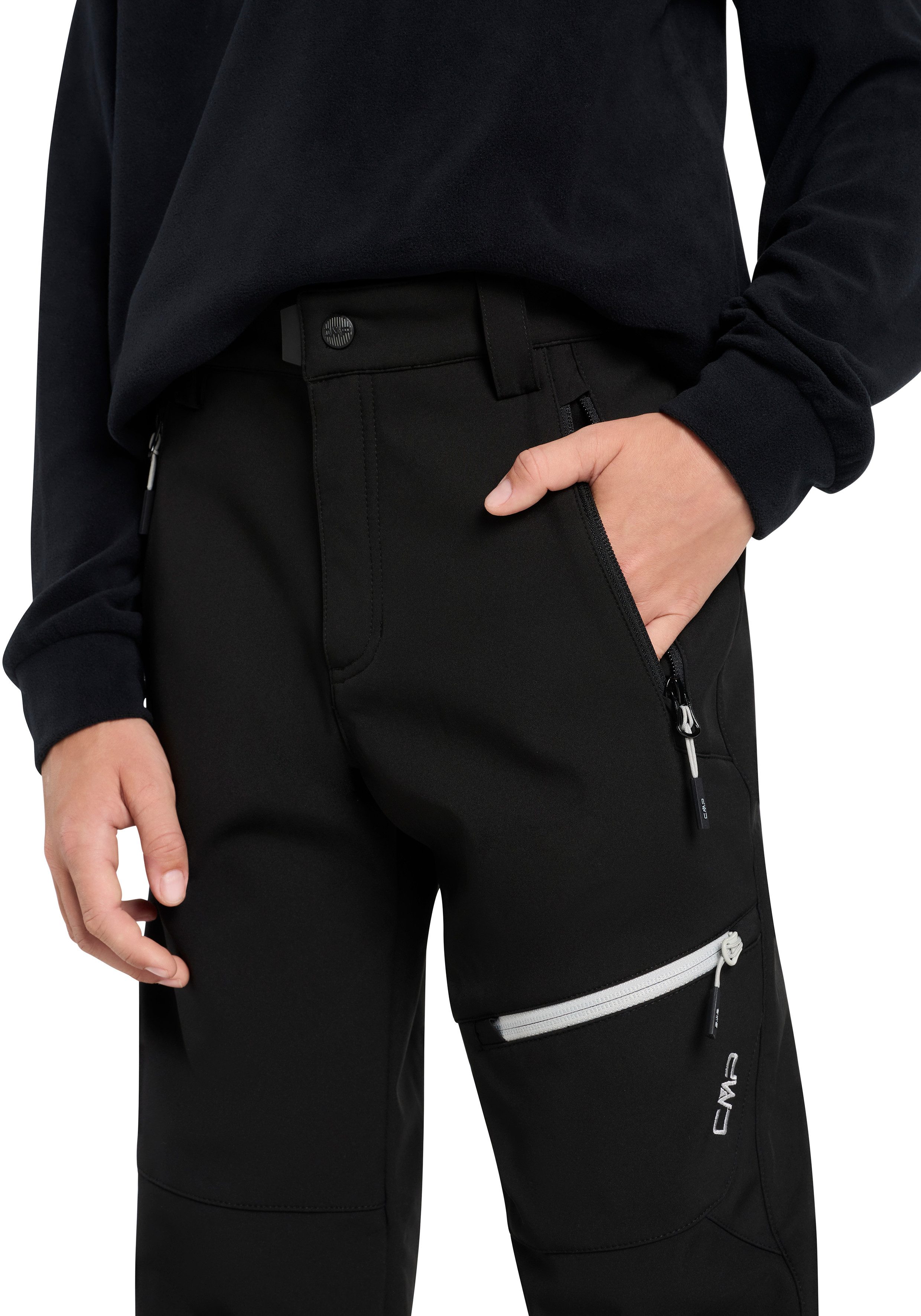 CMP Softshellhose mit drei Taschen, wasserdicht