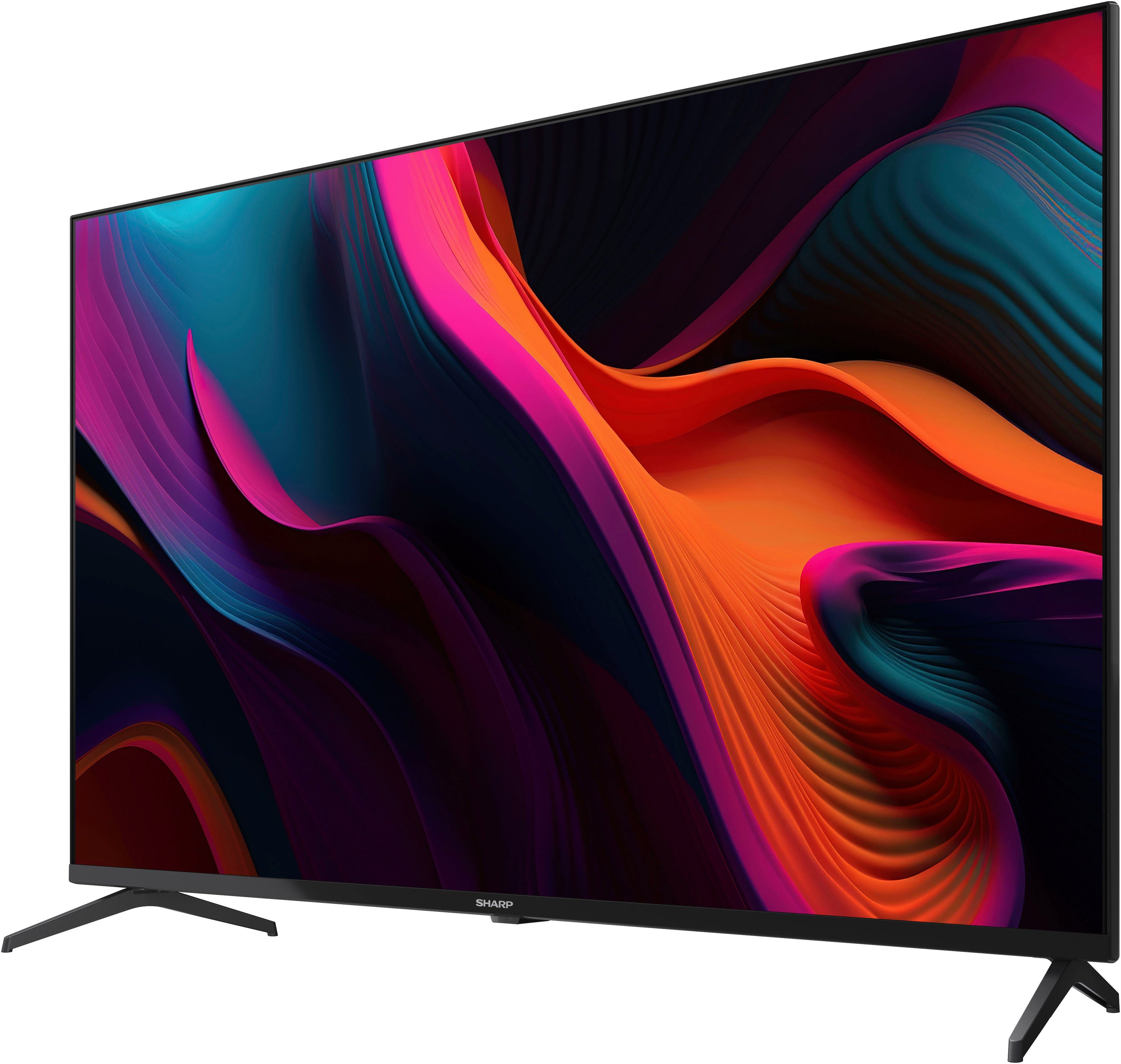 Sharp 4T-C43GLx LED-Fernseher (108 cm/43 Zoll, 4K Ultra HD, Google TV, Smart-TV, 4K Ultra HD, Dolby Atmos, Dolby Vision, HDMI 2.1 mit eARC)
