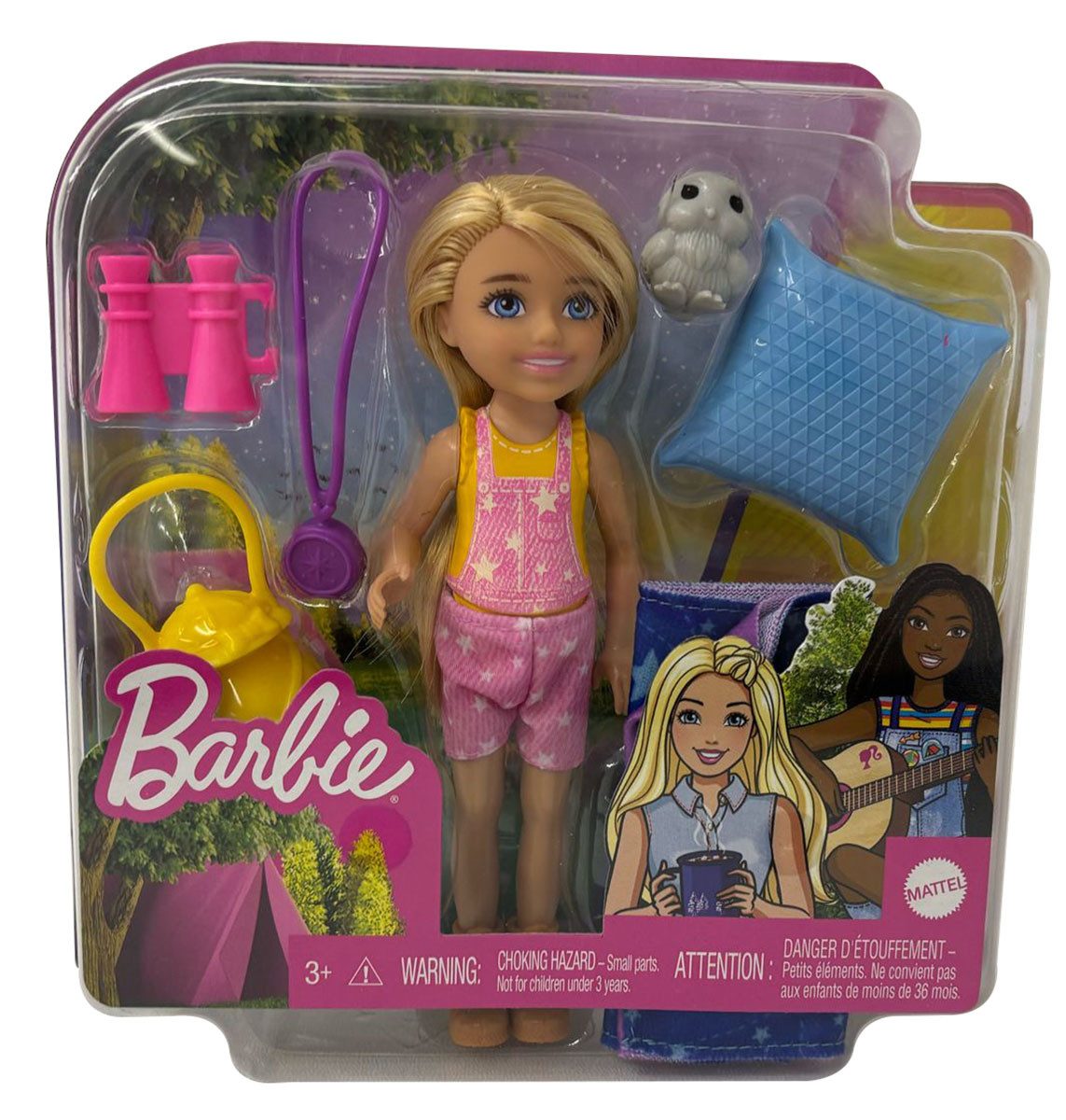 Barbie Stehpuppe Barbie Chelsea Blonde Puppe mit Campingausrüstung, Schlafs günstig online kaufen
