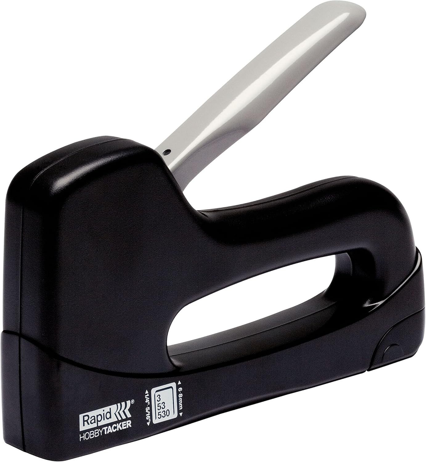 Rapid Handtacker Hobby Ручной степлер für Holz und Stoffe inkl. 180 Klammern Typ 53, 6mm, (1 tlg), Für Klammern Typ 53/6-8 mm