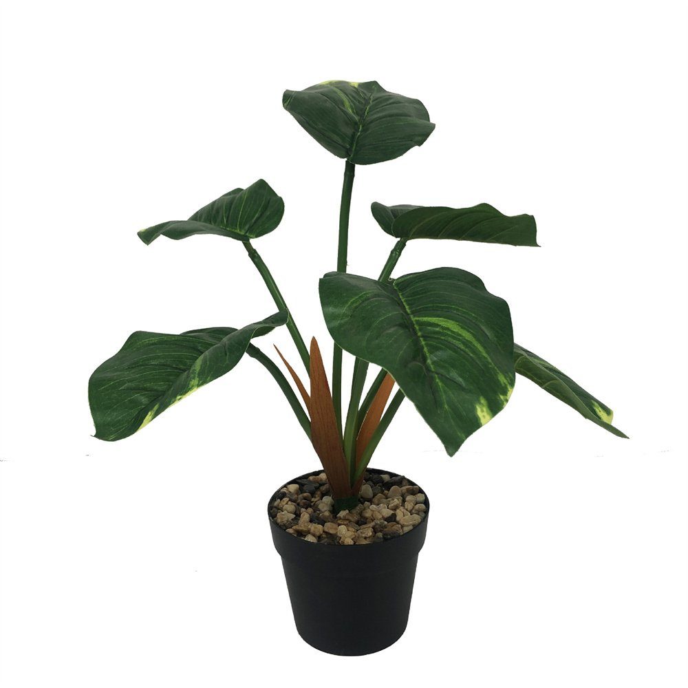 Simulation Topfpflanzen, Rouemi Kunstpflanze Grünes Pflanzen, Künstliche Blatt Pflanzen