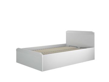 99rooms Jugendbett Triss Silbergrau (Kinderbett, Bett), 120x200 cm, Liegekomfort, aus Holzwerkstoff, Modern Design