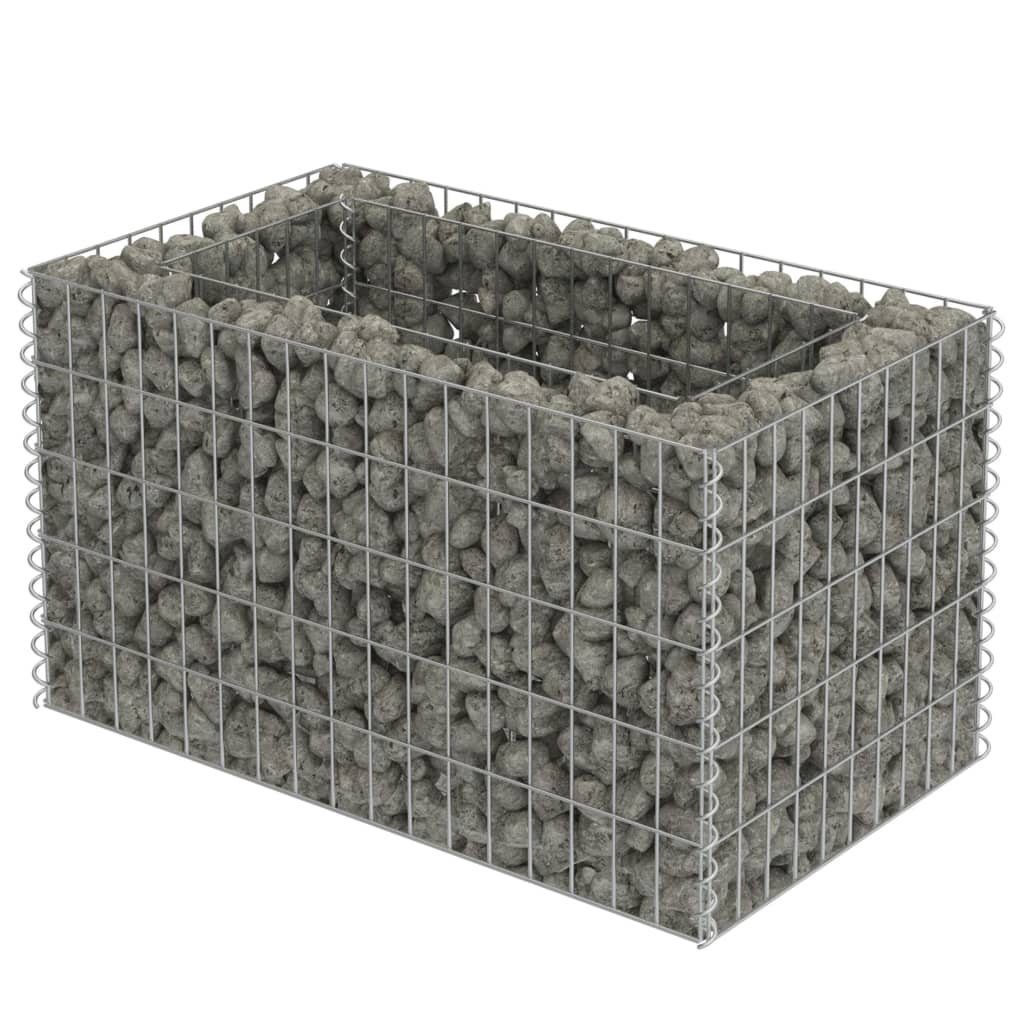 vidaXL Hochbeet Gabionen-Hochbeet Verzinkter Stahl 90×50×50 günstig online kaufen