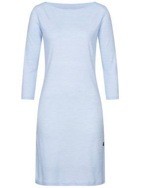 SUPER.NATURAL Sweatkleid Merino Kleid W DRESS BARB feinster Merino-Materialmix
