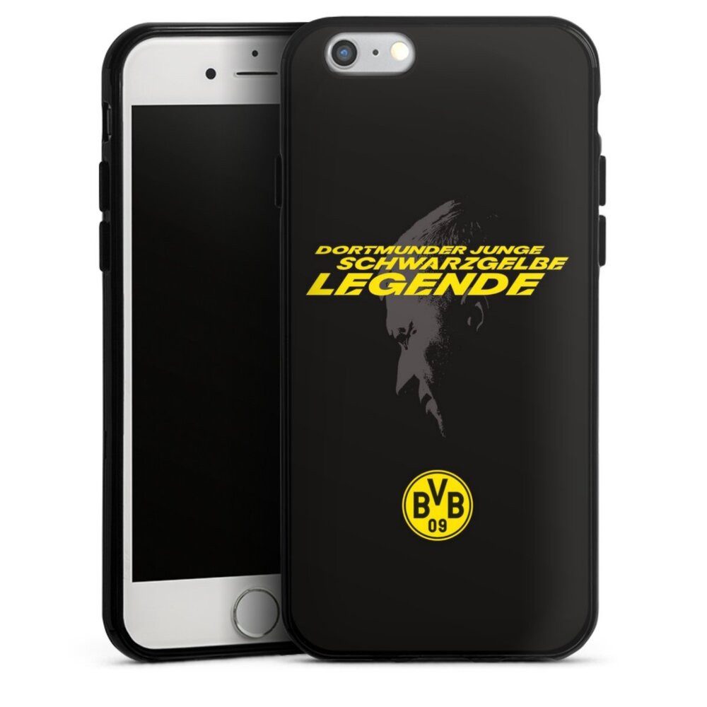 DeinDesign Handyhülle Marco Reus Borussia Dortmund BVB Danke Marco Schwarzgelbe Legende, Apple iPhone 6 Silikon Hülle Bumper Case Handy Schutzhülle