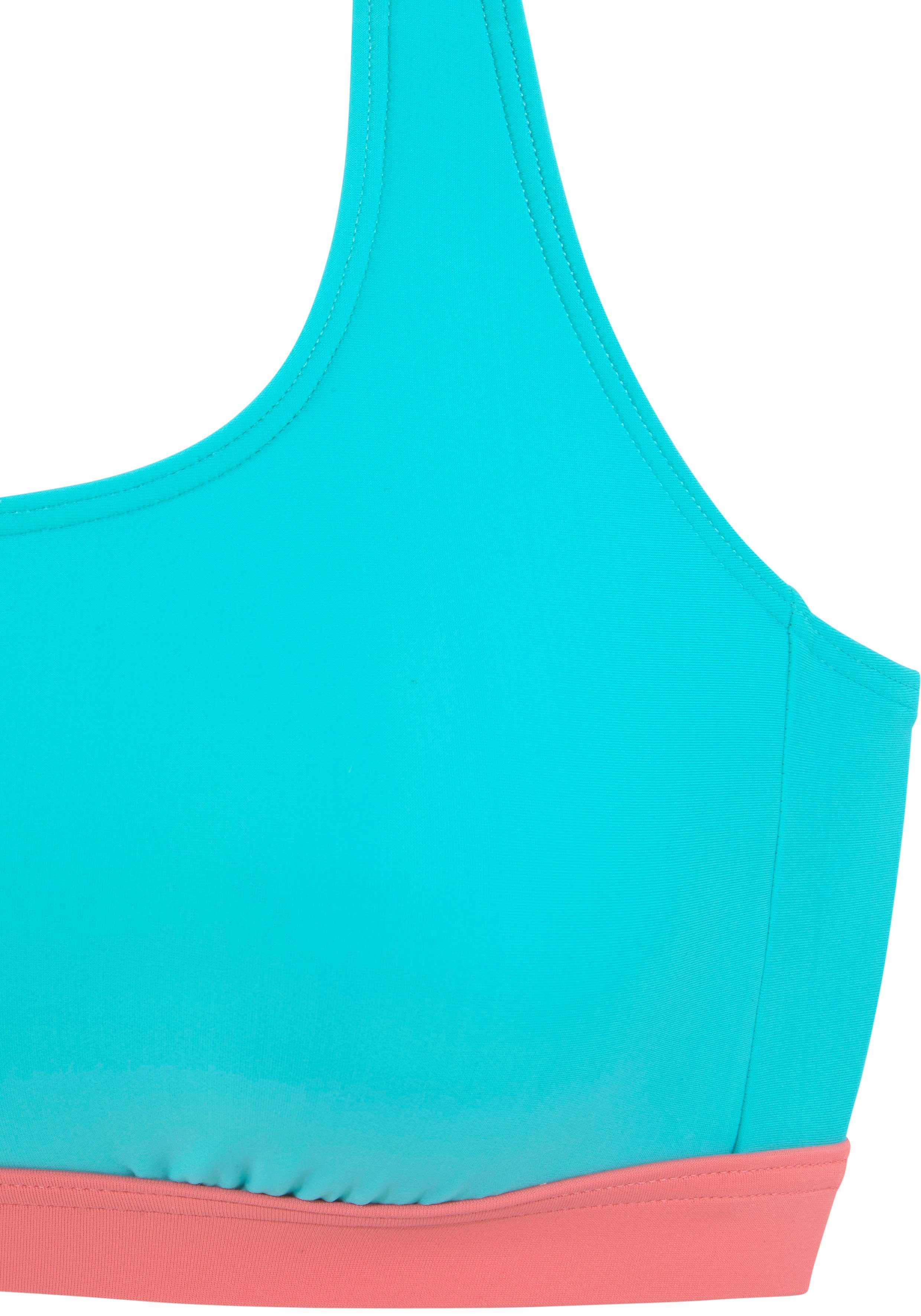 LASCANA ACTIVE Bustier-Bikini-Top Janni, mit kontrastfarbenen günstig online kaufen