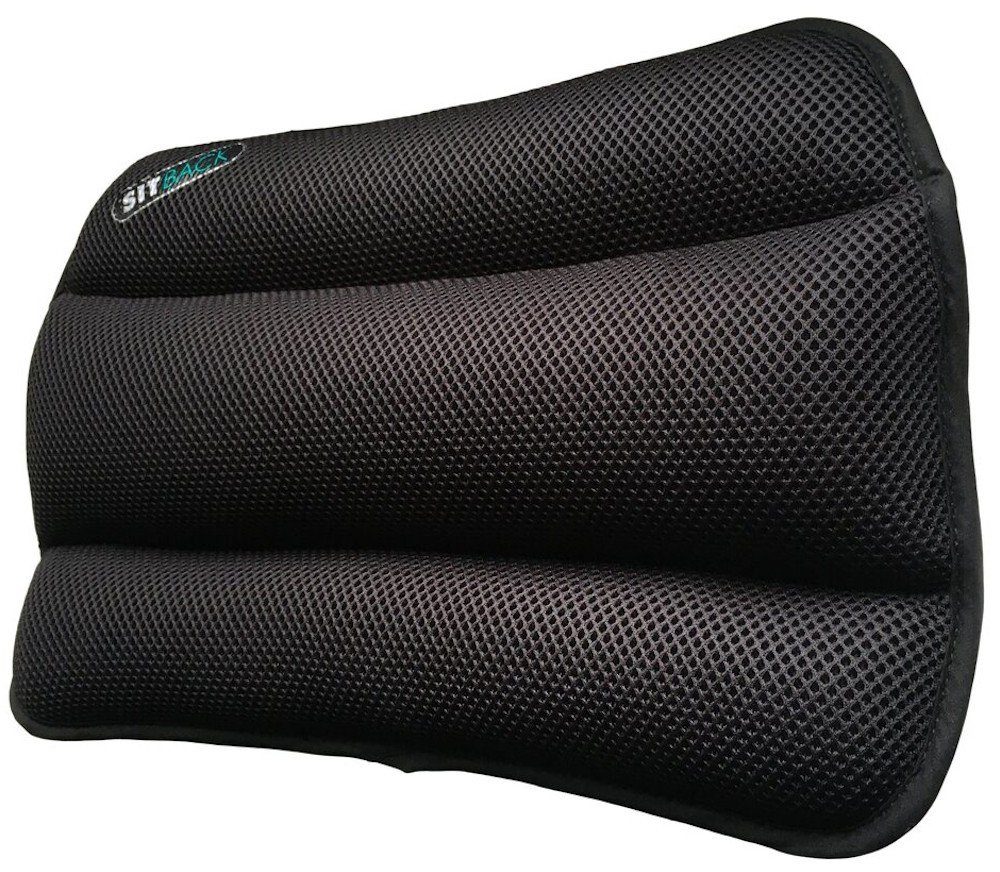 Sitzkissen SITBACK Standard Rückenkissen Stoff-3D-schwarz Autozubehör
