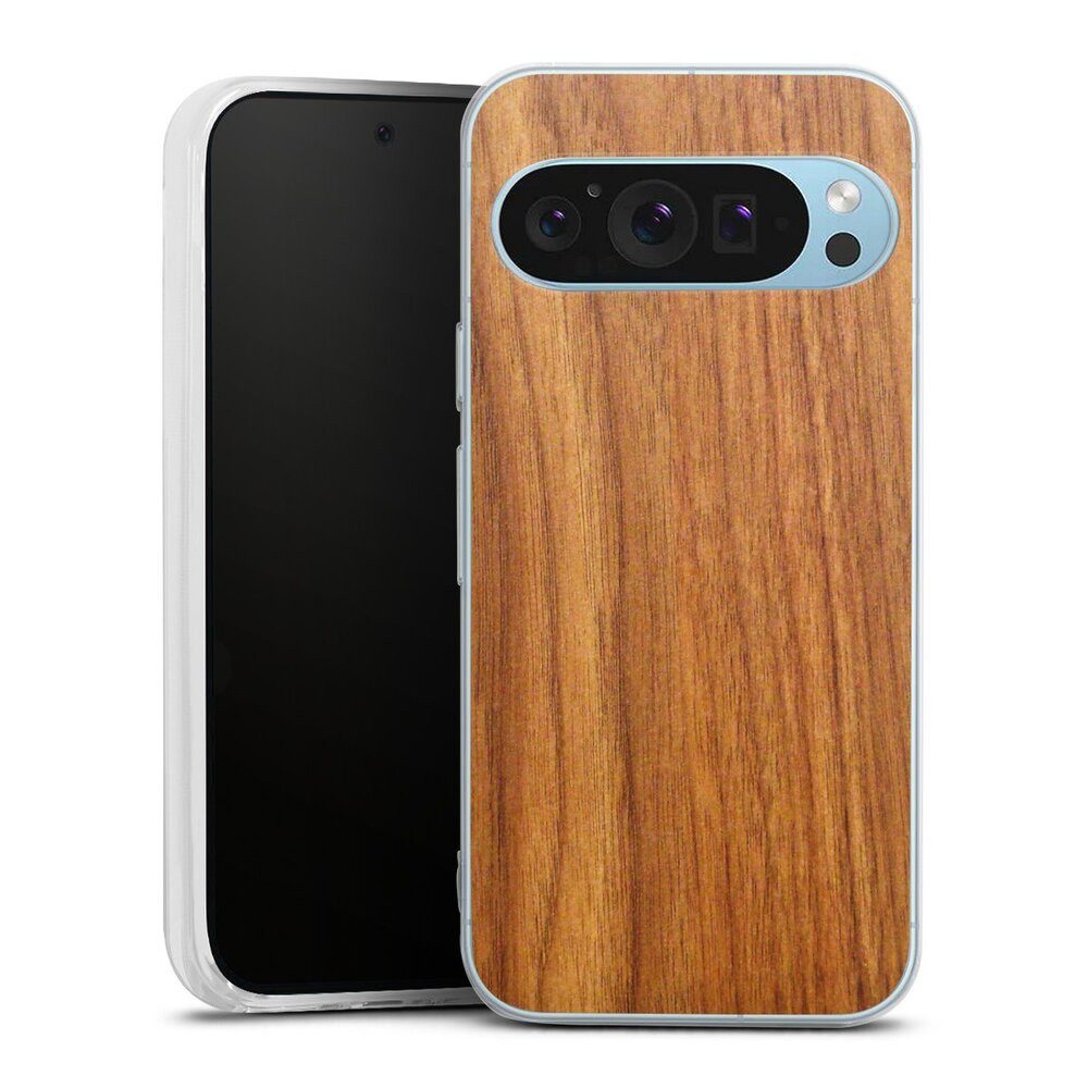 DeinDesign Handyhülle Holzoptik Lärche Holz Lärche, Google Pixel 9 Silikon Hülle Bumper Case Handy Schutzhülle