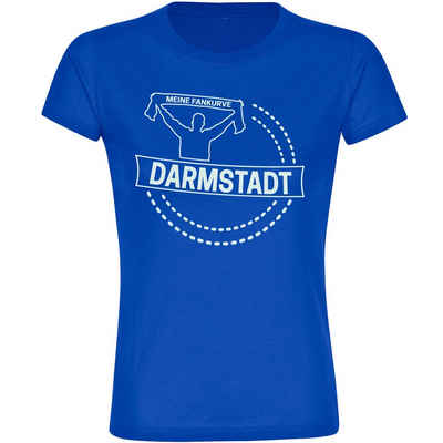 multifanshop T-Shirt Damen Darmstadt - Meine Fankurve - Frauen