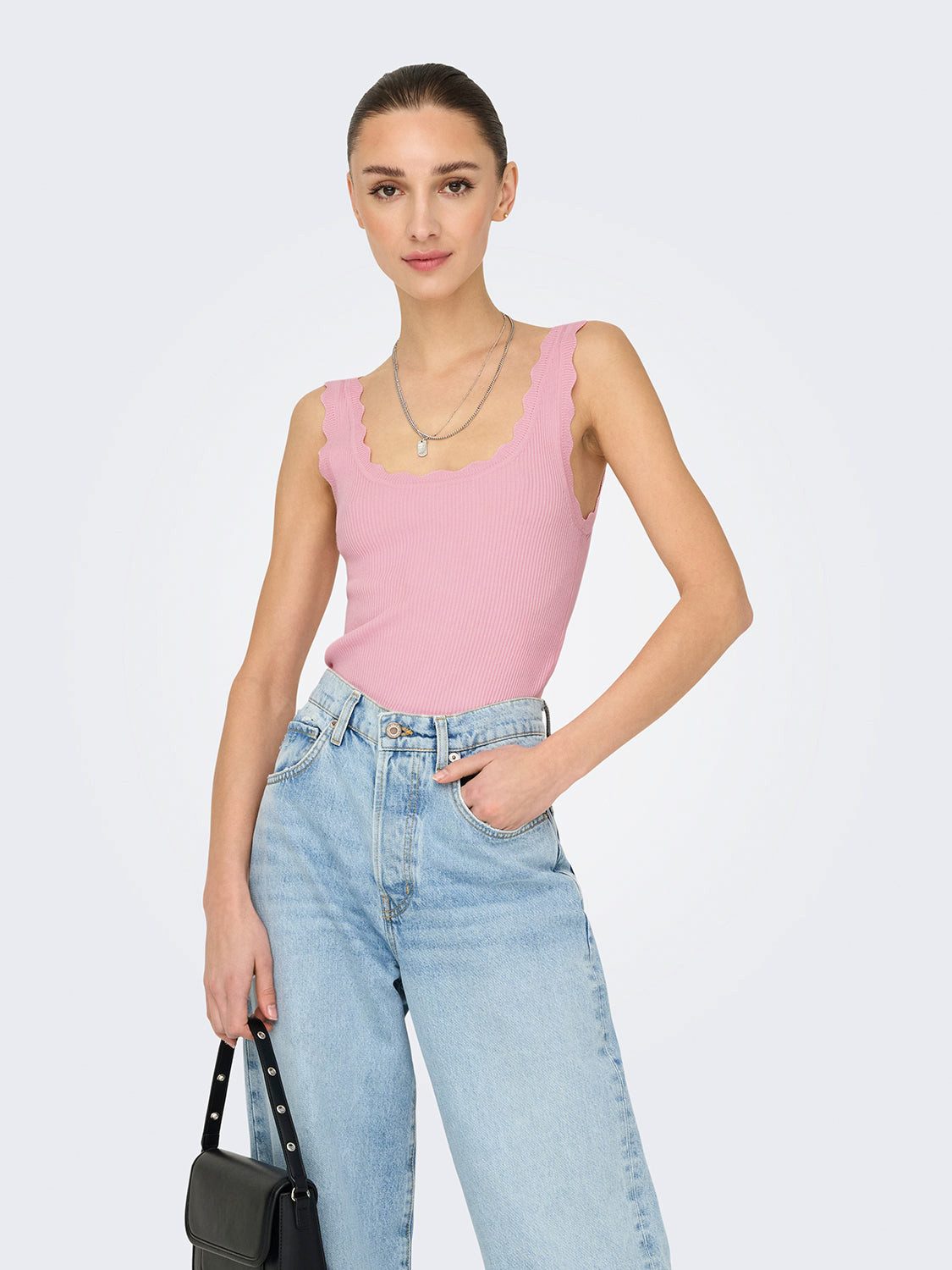 JDY Tanktop Nanna Scallop (1-tlg) günstig online kaufen