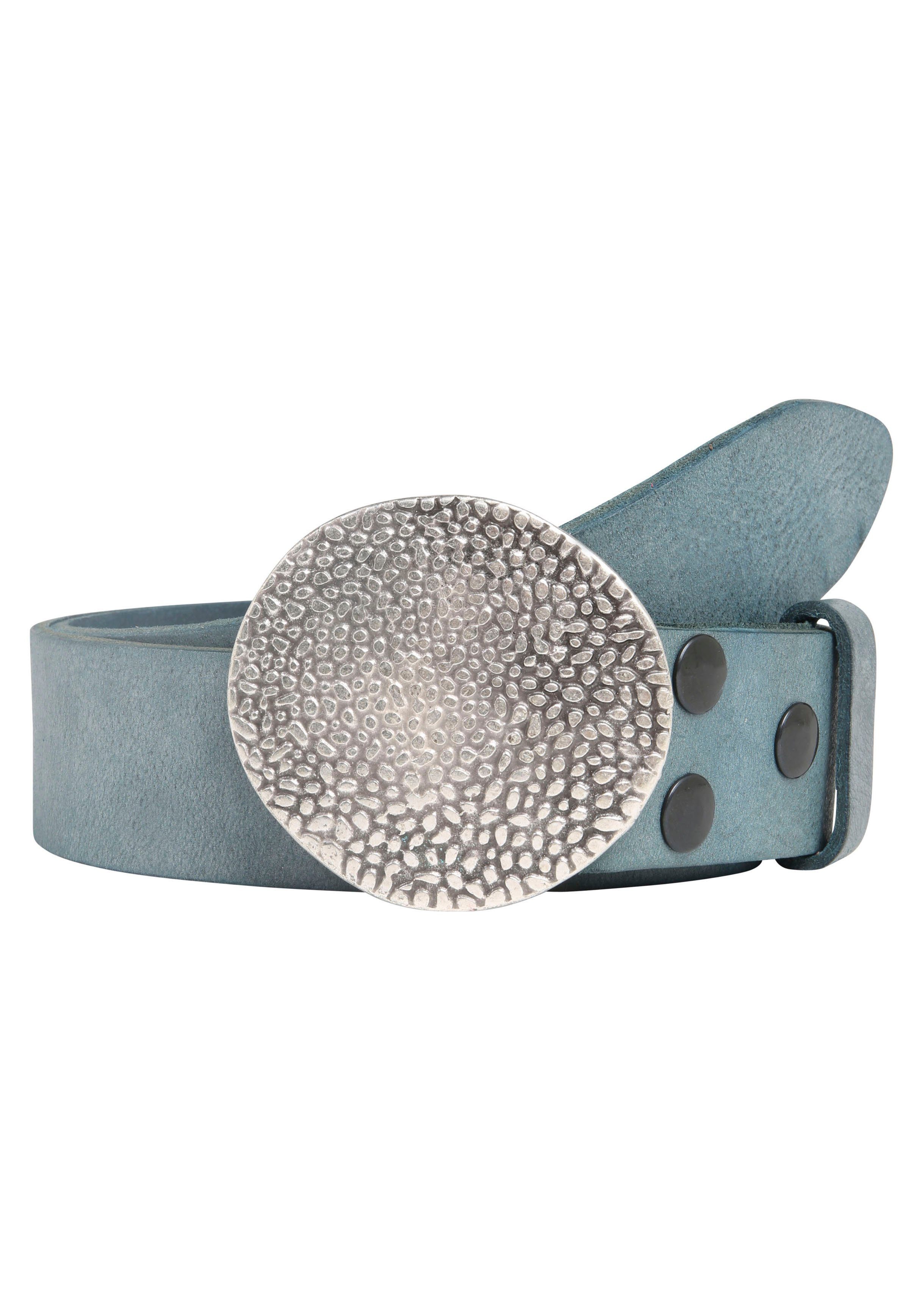 Rettungsring Gürtel Ledergürtel mit austauschbarer Schließe »Noppen Rund«