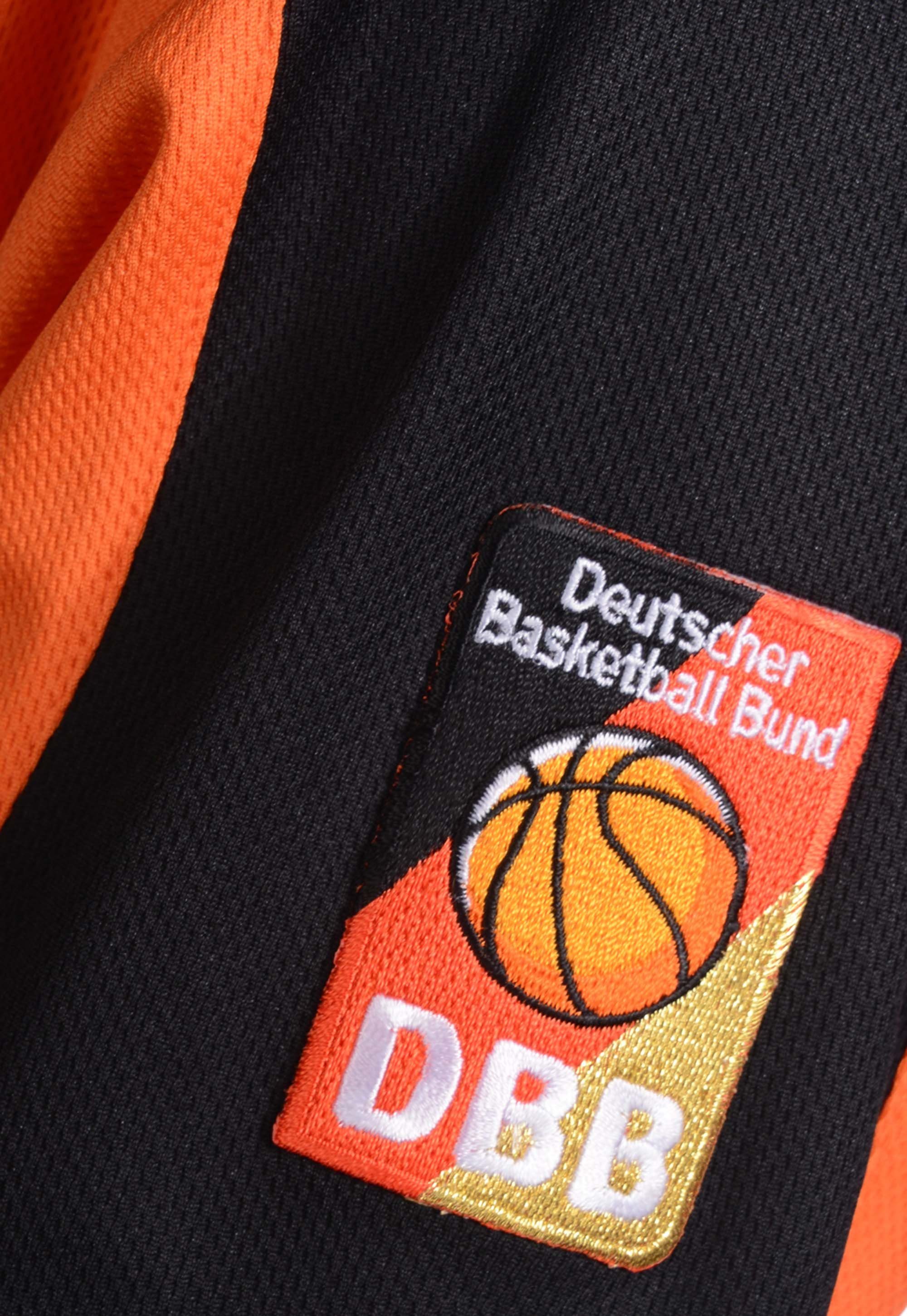 orange-schwarz 2.0 Basketballtrikot Logo PEAK Tragekomfort DBB mit hohem