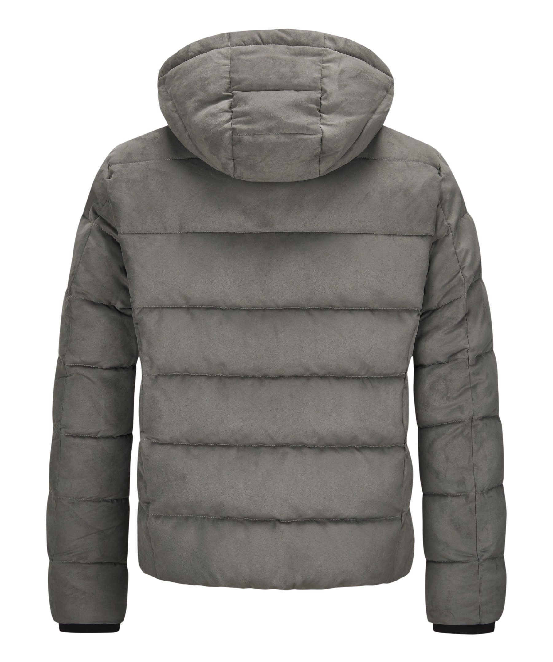 Milestone Steppjacke MSCaleb edles Microvelours mit Kapuze, atmungsaktiv und wasserabweisend
