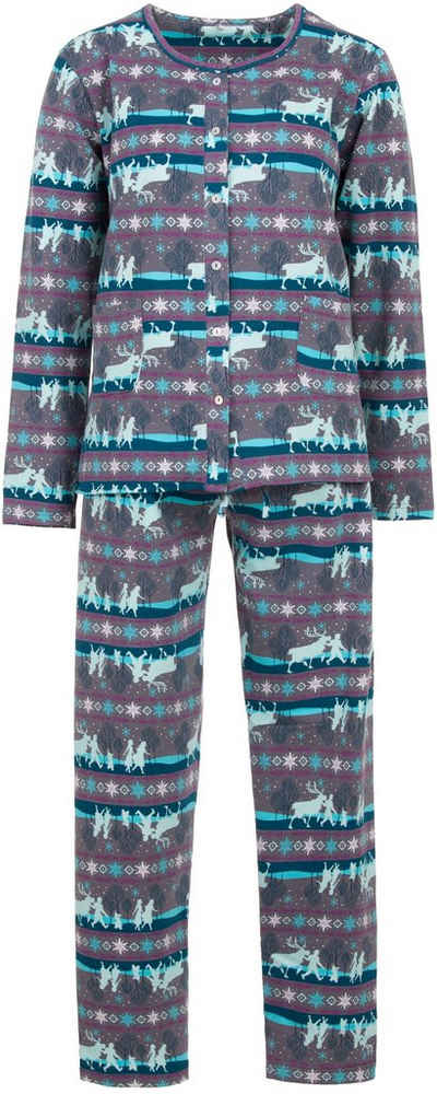 zeitlos Schlafanzug »zeitlos Pyjama Thermo Damen Schlafanzug Winter Set«
