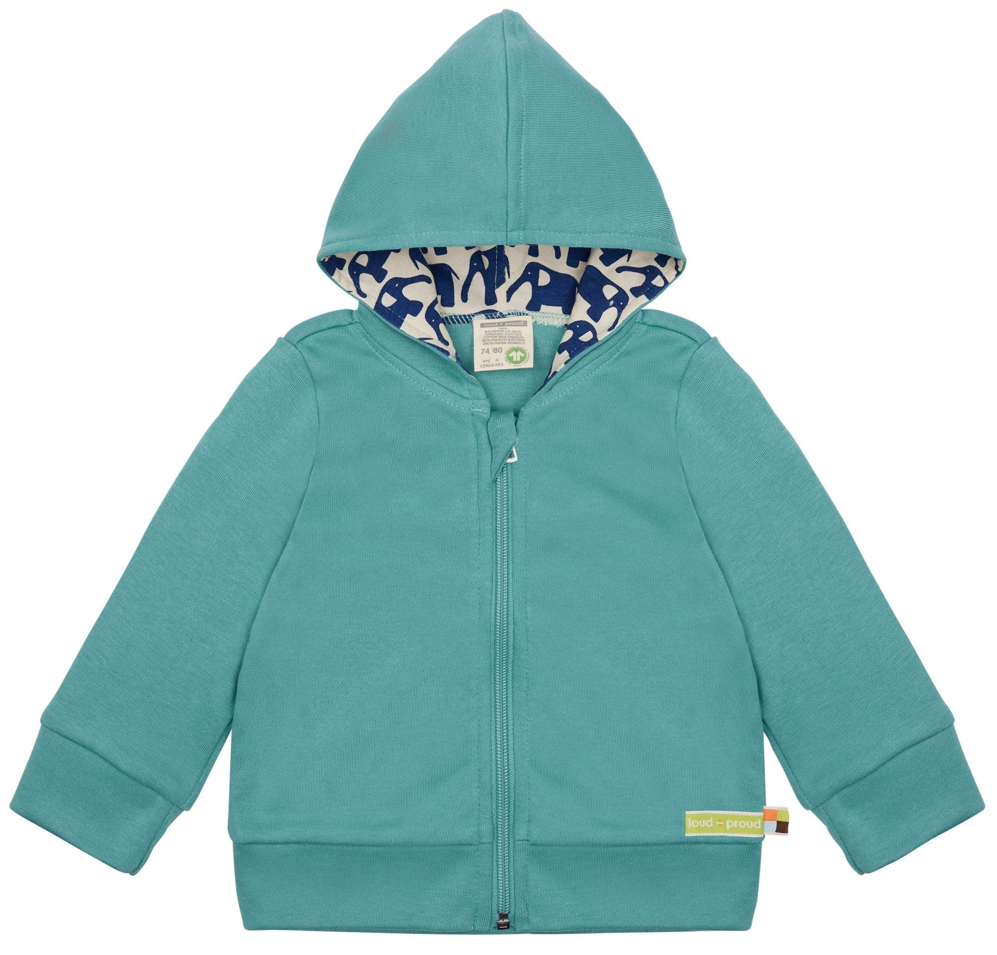 loud + proud Kapuzensweatjacke aus leichtem günstig online kaufen