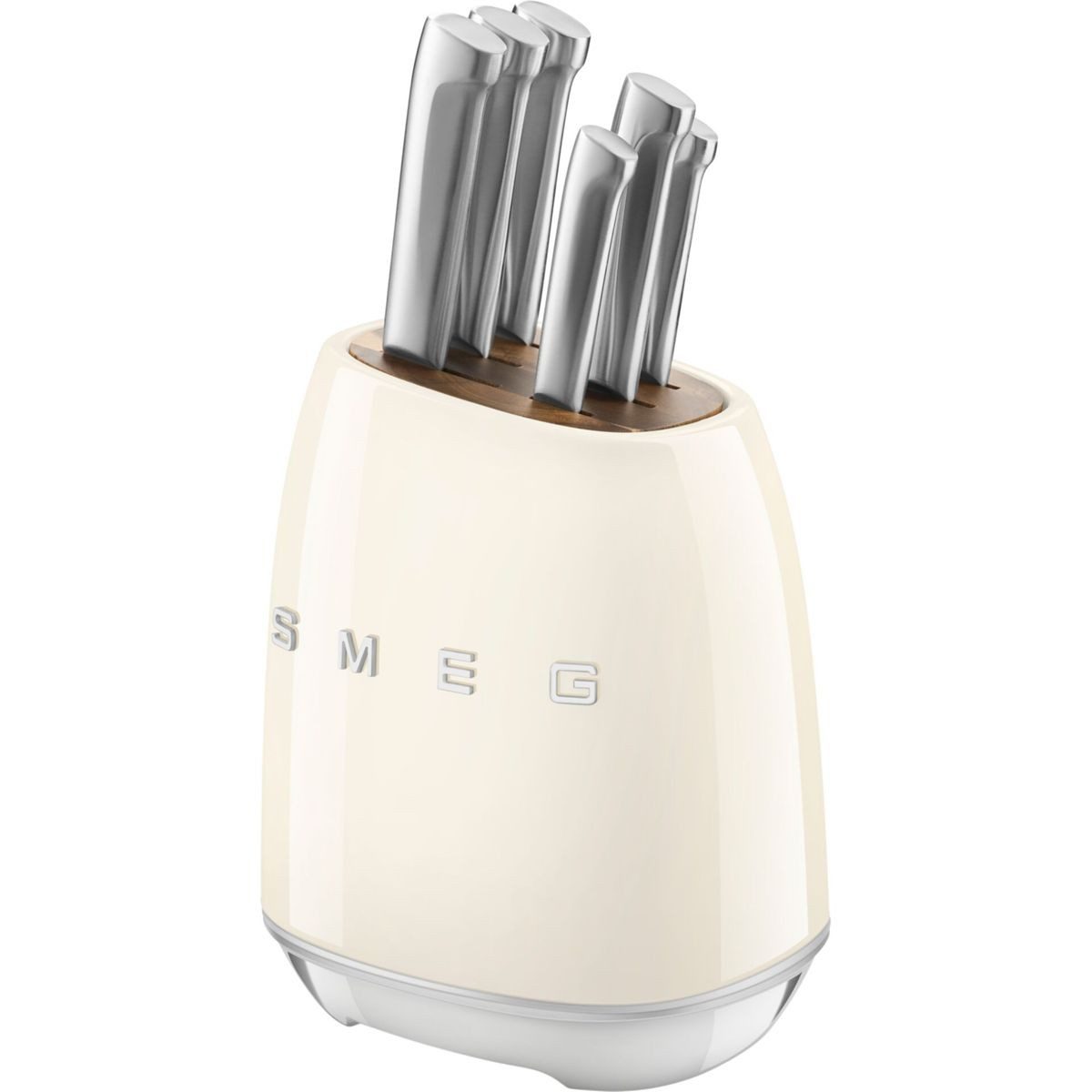Smeg Zubereitungsmesser KBSF02CR Messerblock-Set Creme – Bild 2 von 5