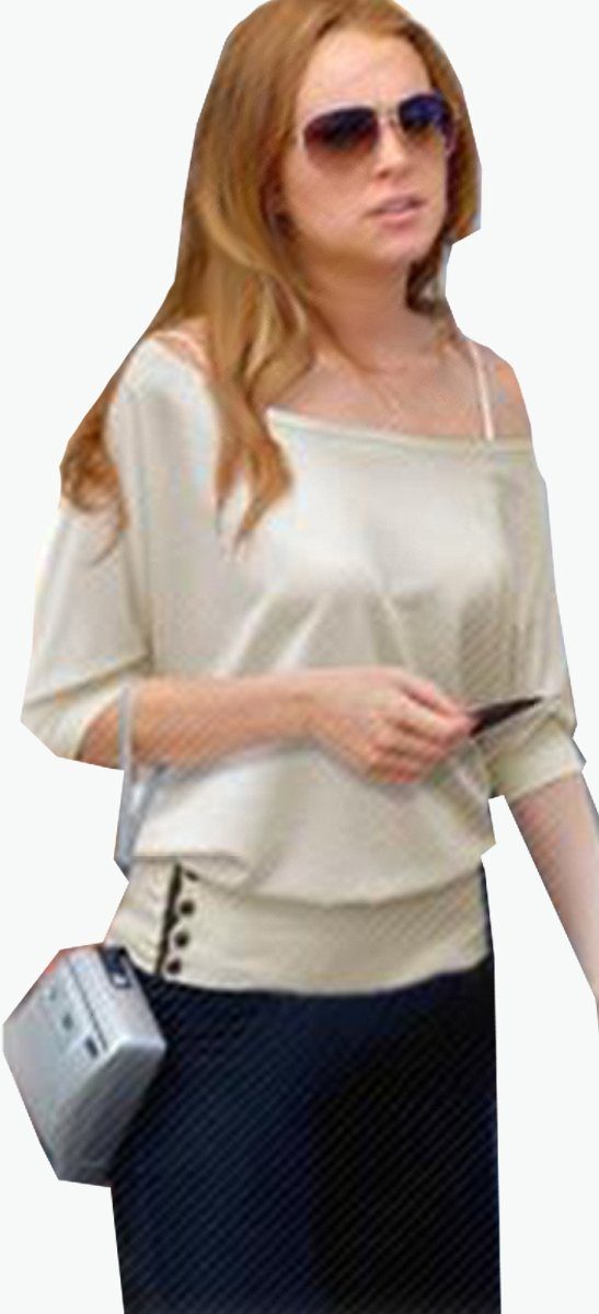 Bluse/T- Schultern Tunikashirt mit Creme Shirt M.5010 Mississhop offenen Damen
