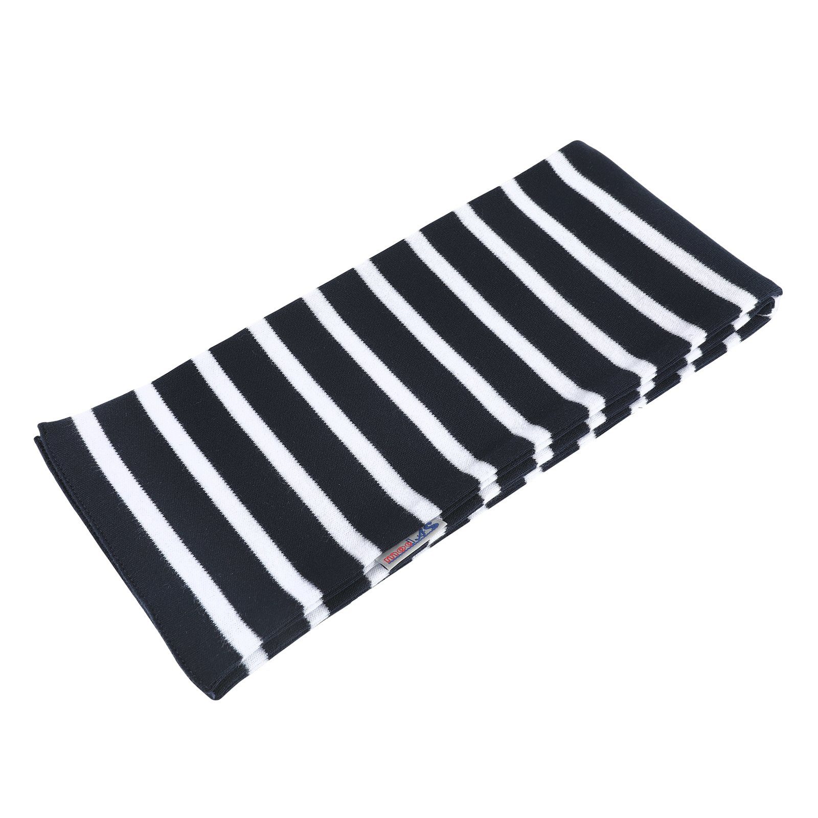modAS Schal Unisex Bretonischer Schal mit Streifen und Uni - Herren Damen Kinder, Doppellagig aus Baumwolle, angenehmes Tragegefühl, Maritime Eleganz – Bild 2 von 4