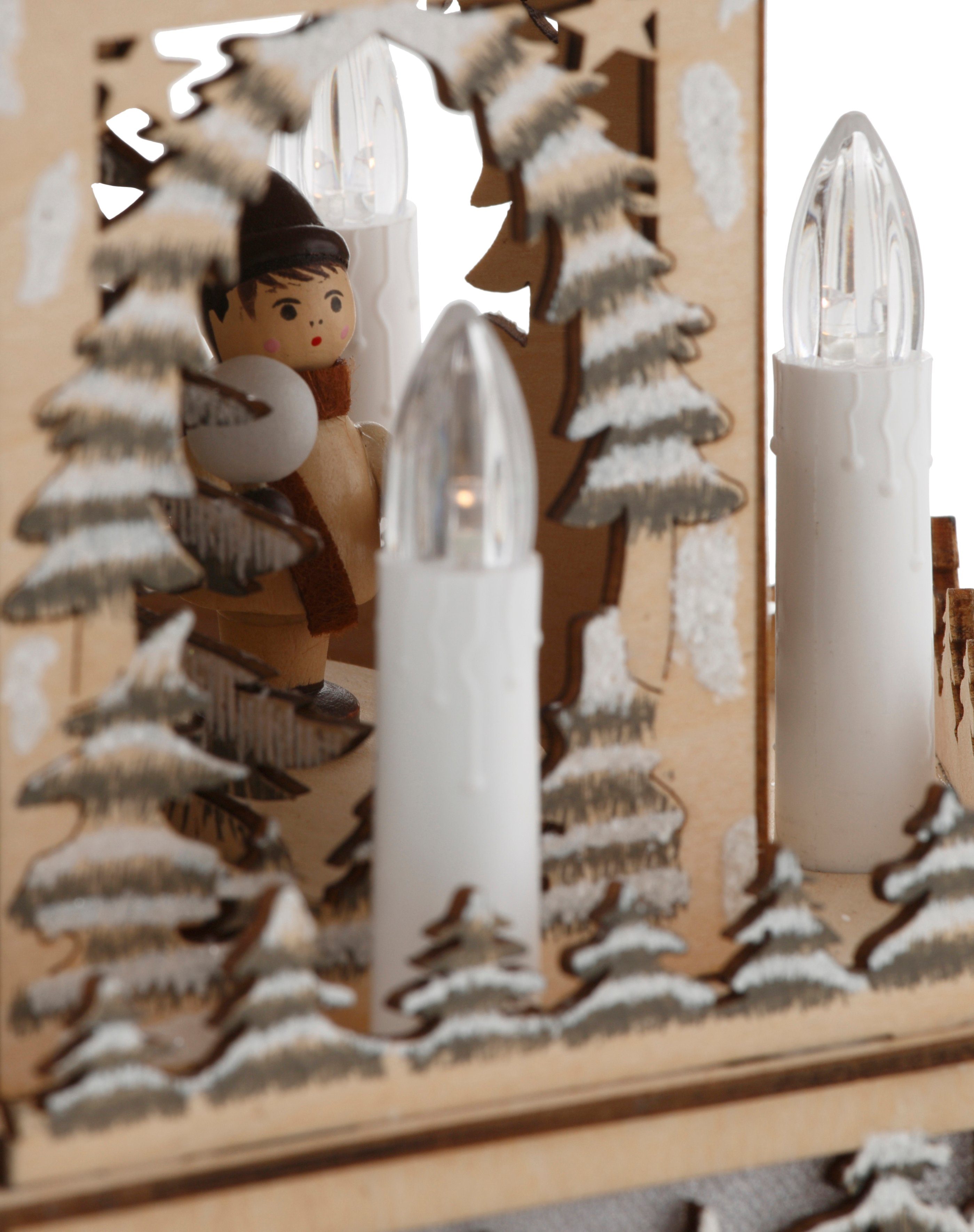 & mit Figuren, Möbel und cm Höhe 48 Weihnachtsdeko, ca. beweglichen LED Weihnachtspyramide Myflair Accessoires Beleuchtung