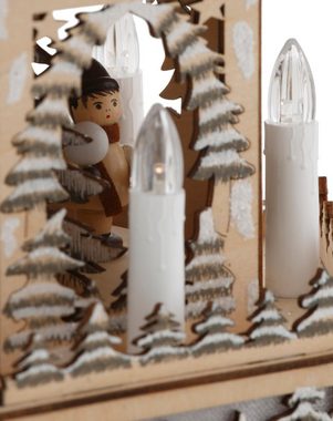 Myflair Möbel & Accessoires Weihnachtspyramide Weihnachtsdeko, mit LED Beleuchtung und beweglichen Figuren, Höhe ca. 48 cm