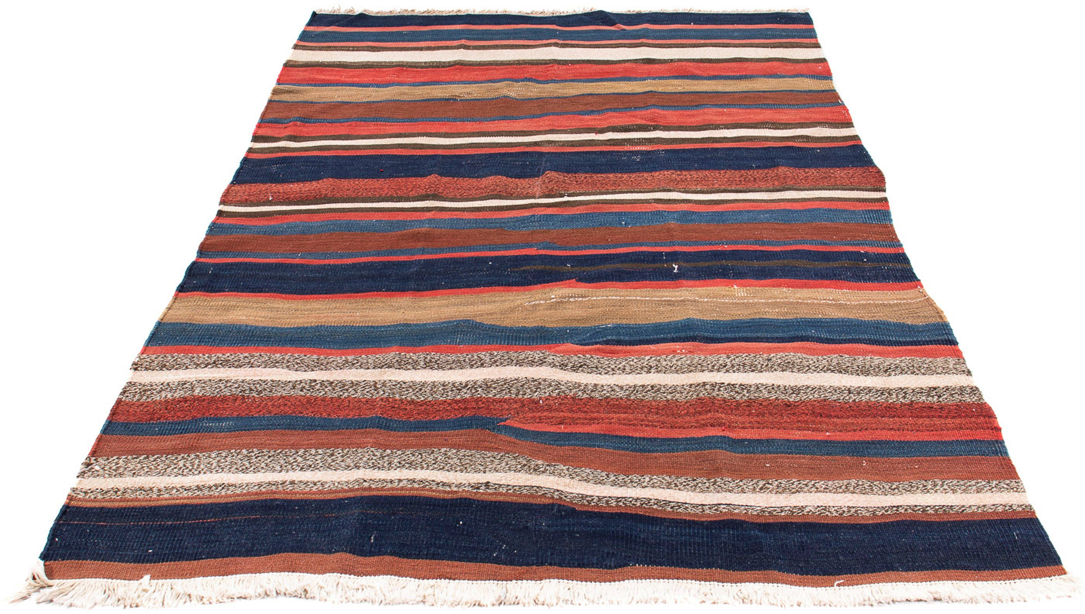 Wollteppich Kelim - Old - 200 x 140 cm - mehrfarbig, morgenland, rechteckig, Höhe: 5 mm, Wohnzimmer, Einzelstück