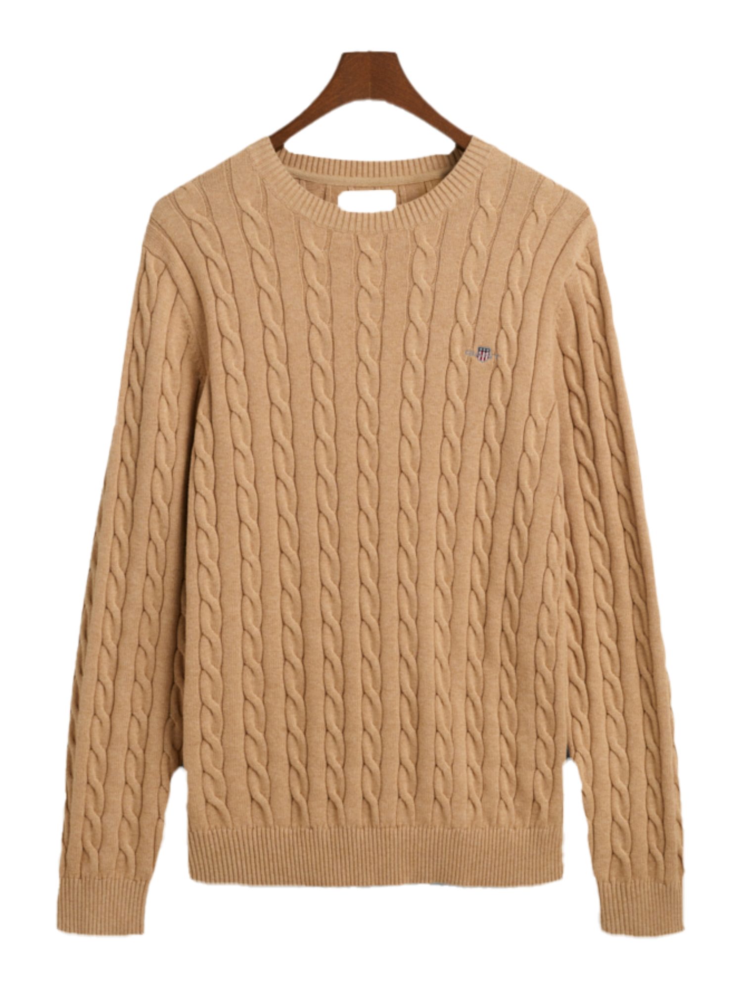 Gant Strickpullover grün,Casual,Baumwolle,Unifarben,Rundhals,Lang,Gerade