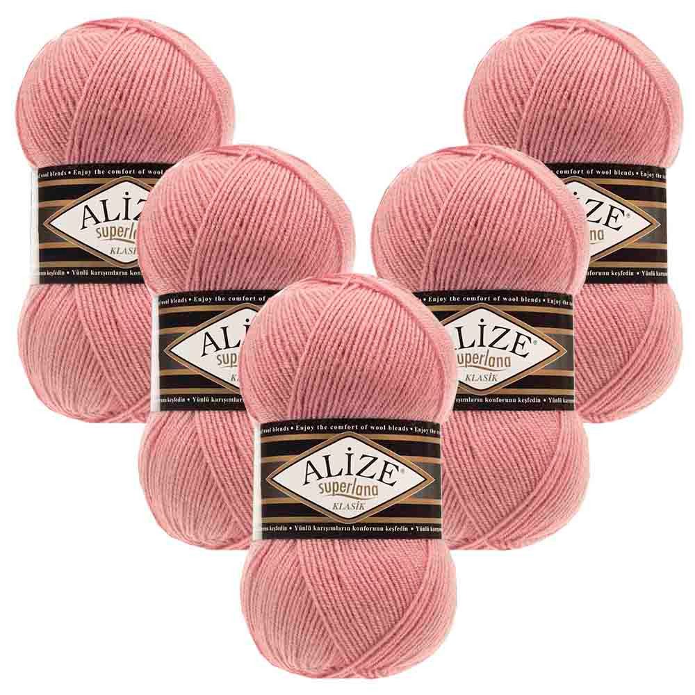 Alize 5 x ALIZE Superlana Klasik Häkelwolle, 280 m