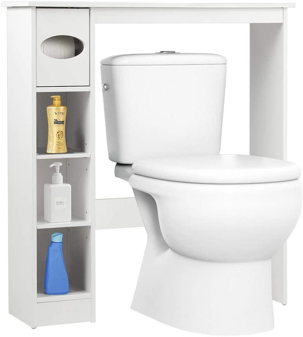 COSTWAY Badregal »Toilettenregal Waschmaschinenregal Toilettenschrank«, mit  verstellbaren Regalen online kaufen | OTTO