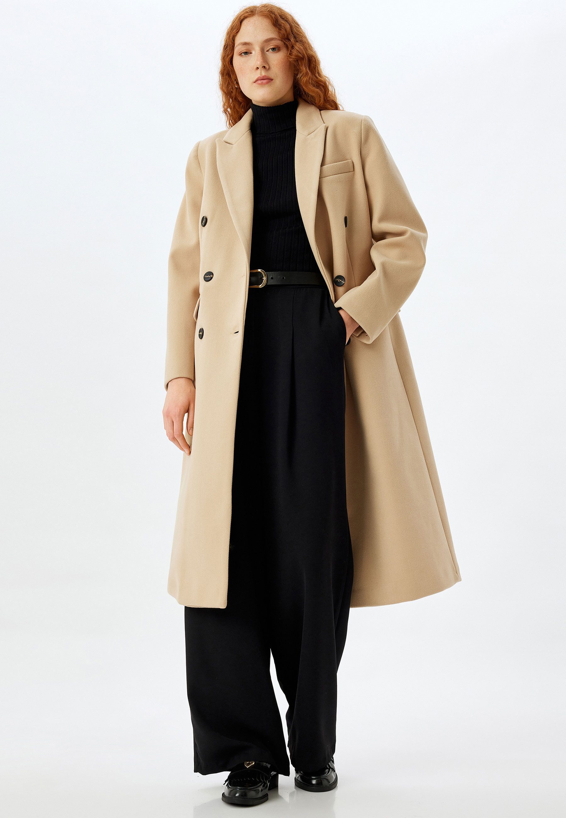 Koton Langmantel Regular Jacket Kragen