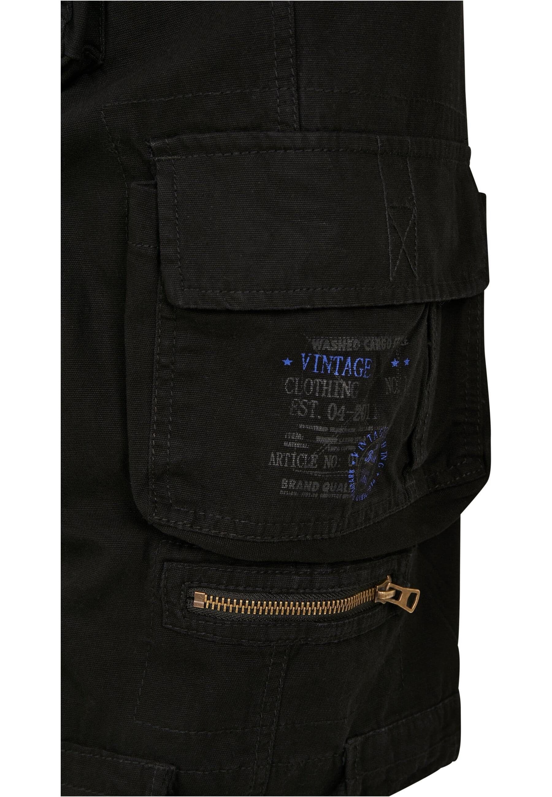 Brandit Stoffhose (1-tlg) Cargo Shorts black Herren Vintage Savage