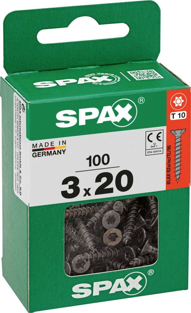 SPAX Schnellbauschraube Spax Universalschrauben 3 x 20 mm T10 Vollgewinde