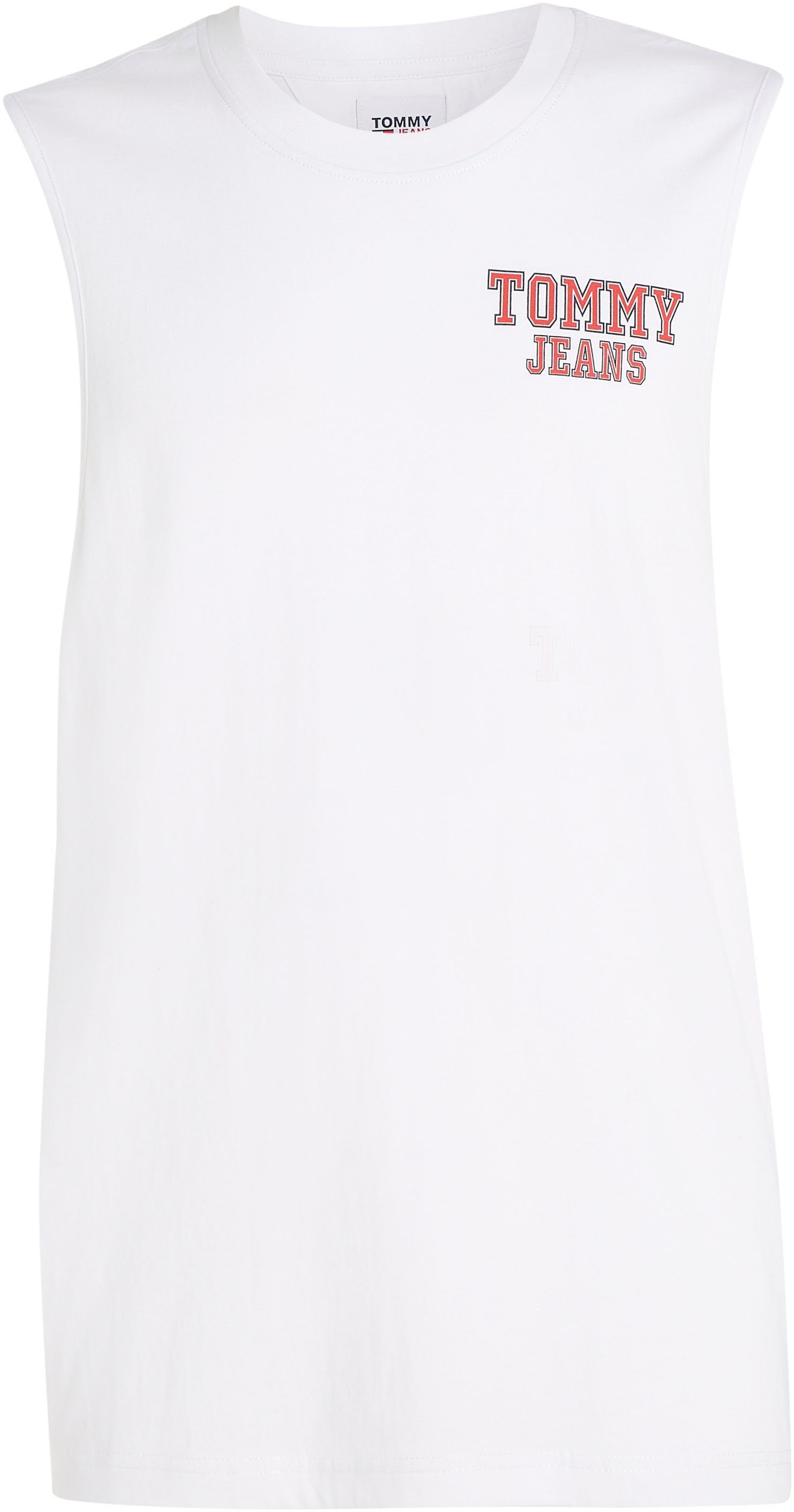 T-Shirt Rundhalsausschnitt TANK mit BASKETBALL RLXD Tommy TJ TJM Jeans White