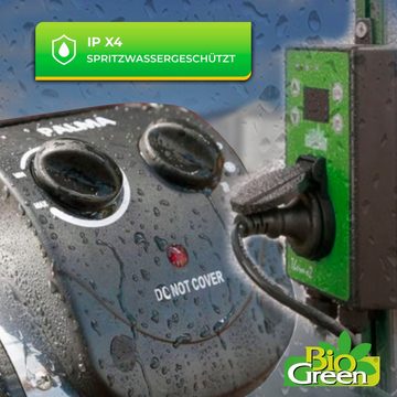 Bio Green Heizlüfter Biogreen Elektrogebläseheizung Palma Heizlüfter, Stufenlos einstellbares Thermostat mit einem Temperaturbereich von 0°C bis 60°C