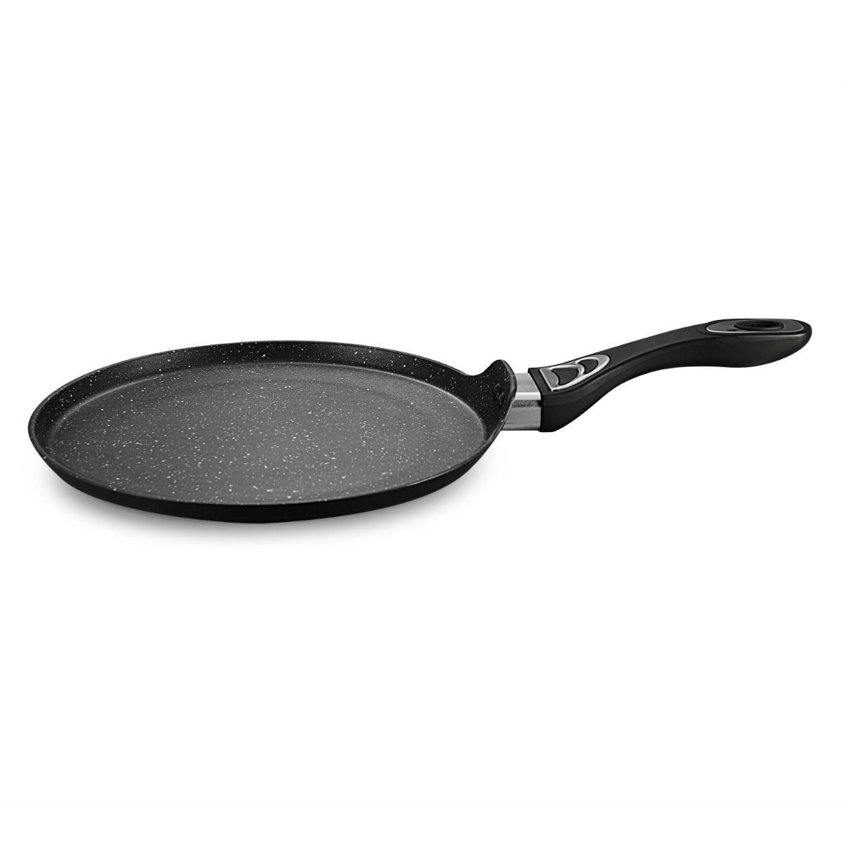 alesvelt Crêpepfanne Pizzapfanne Sienna 28 cm / 32 cm Induktion geeignet antihaft Marmor, Aluminium