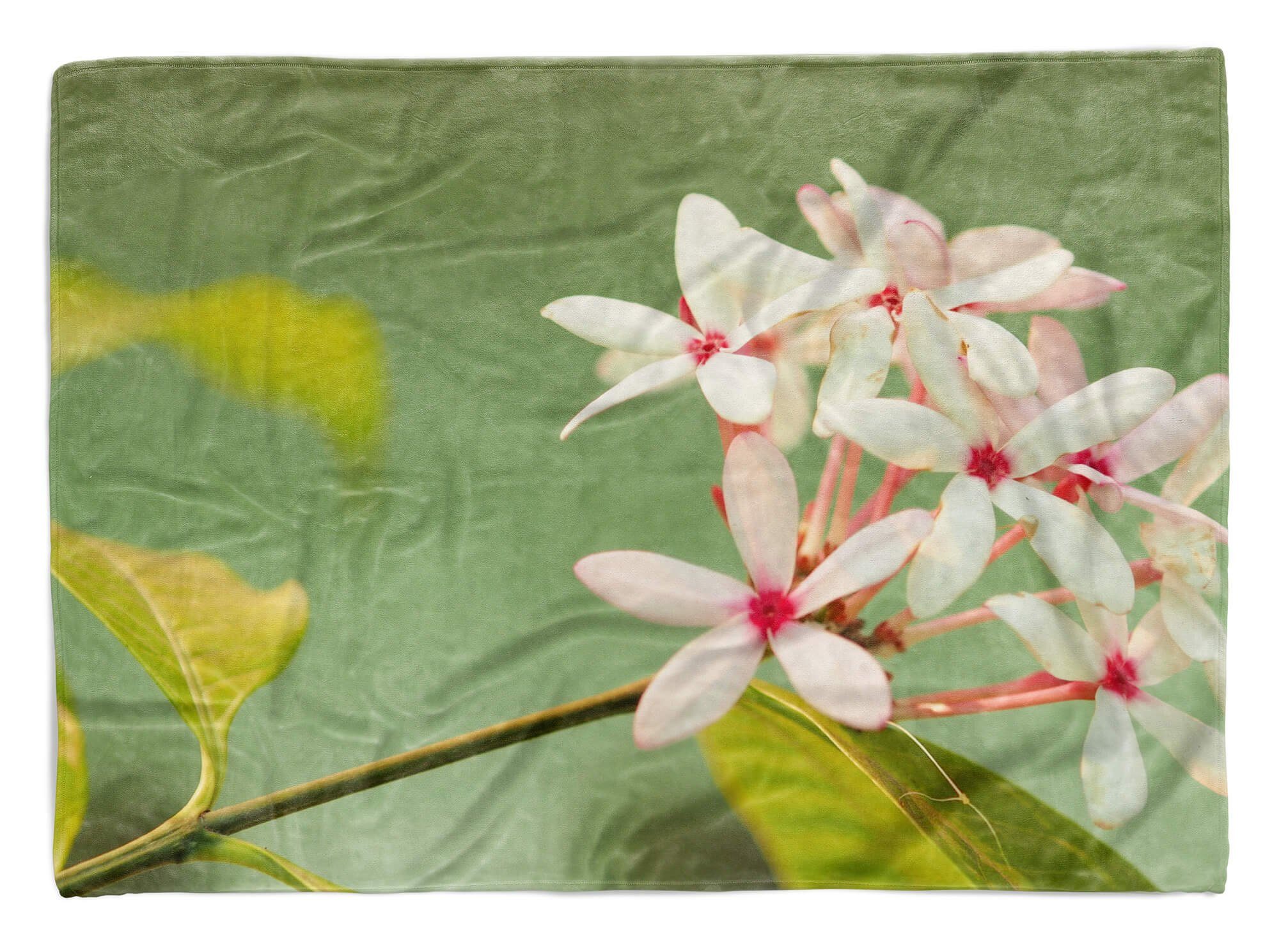 Sinus Art Handtücher Handtuch Strandhandtuch Saunatuch Kuscheldecke mit Fotomotiv Blüten Frühling Bl, Baumwolle-Polyester-Mix (1-St), Handtuch