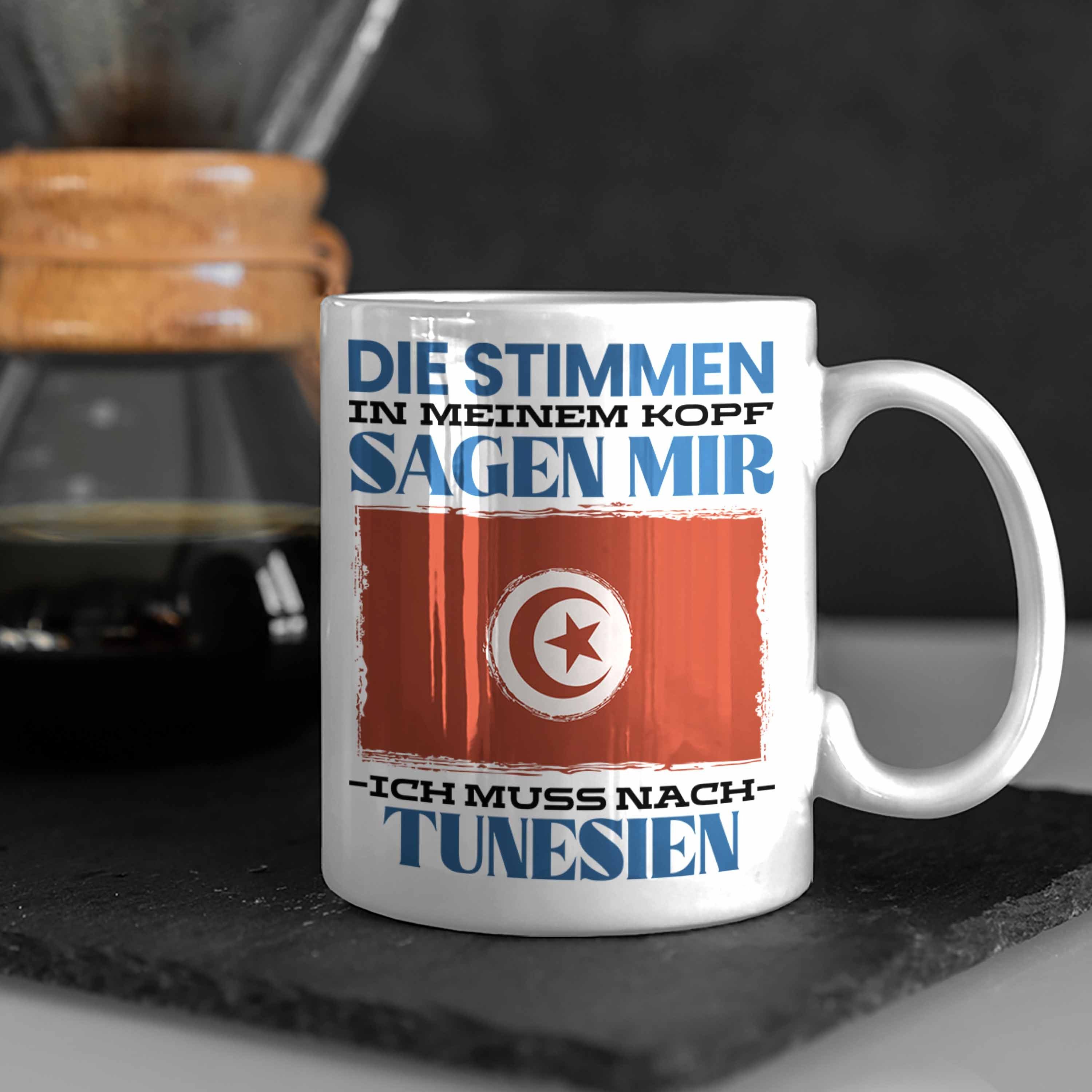 Weiss Tunesien Tunese Spruch Tasse Heimat Geschenk Tasse Urlaub Geschenkidee Trendation