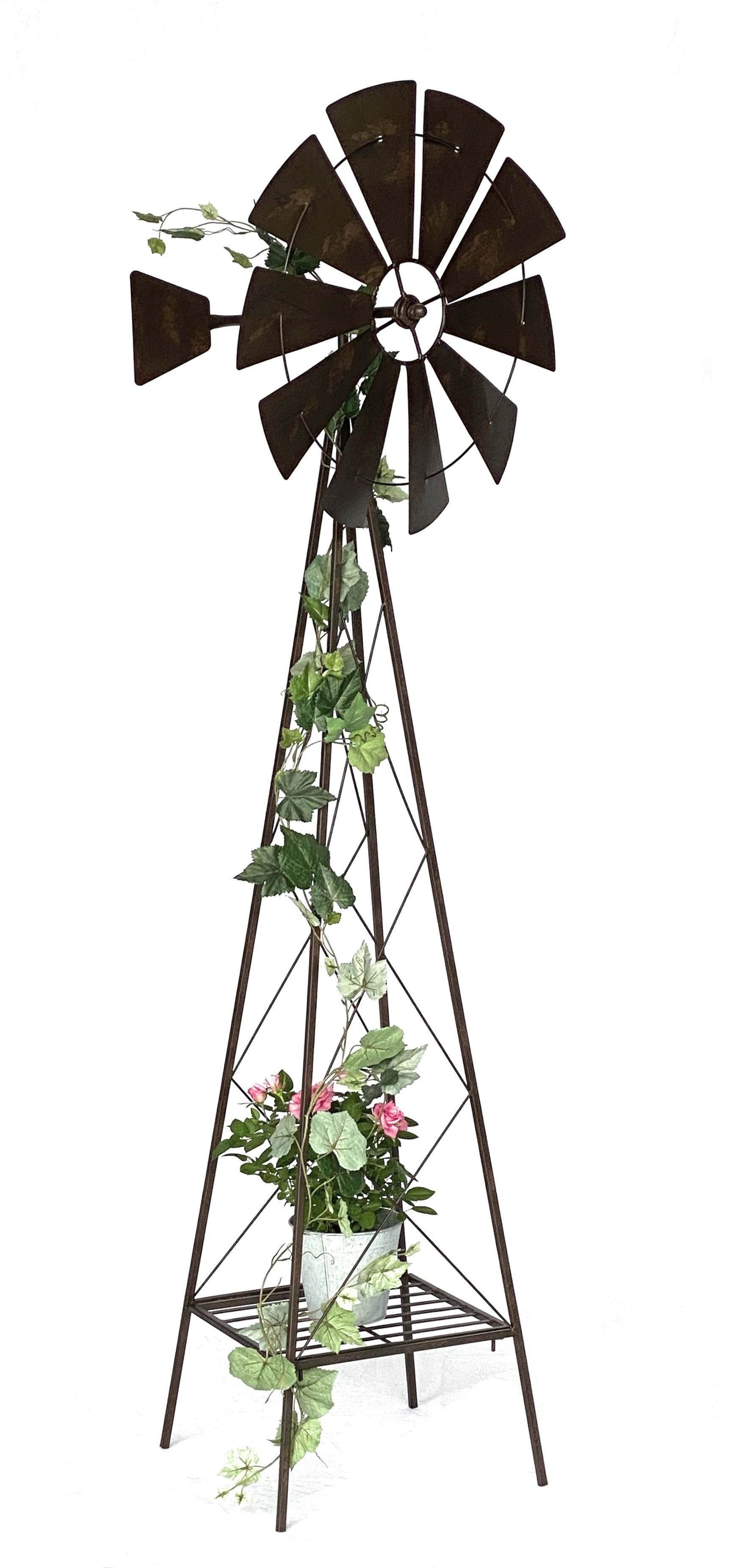 DanDiBo Deko-Windrad Metall 170 cm kugelgelagert günstig online kaufen