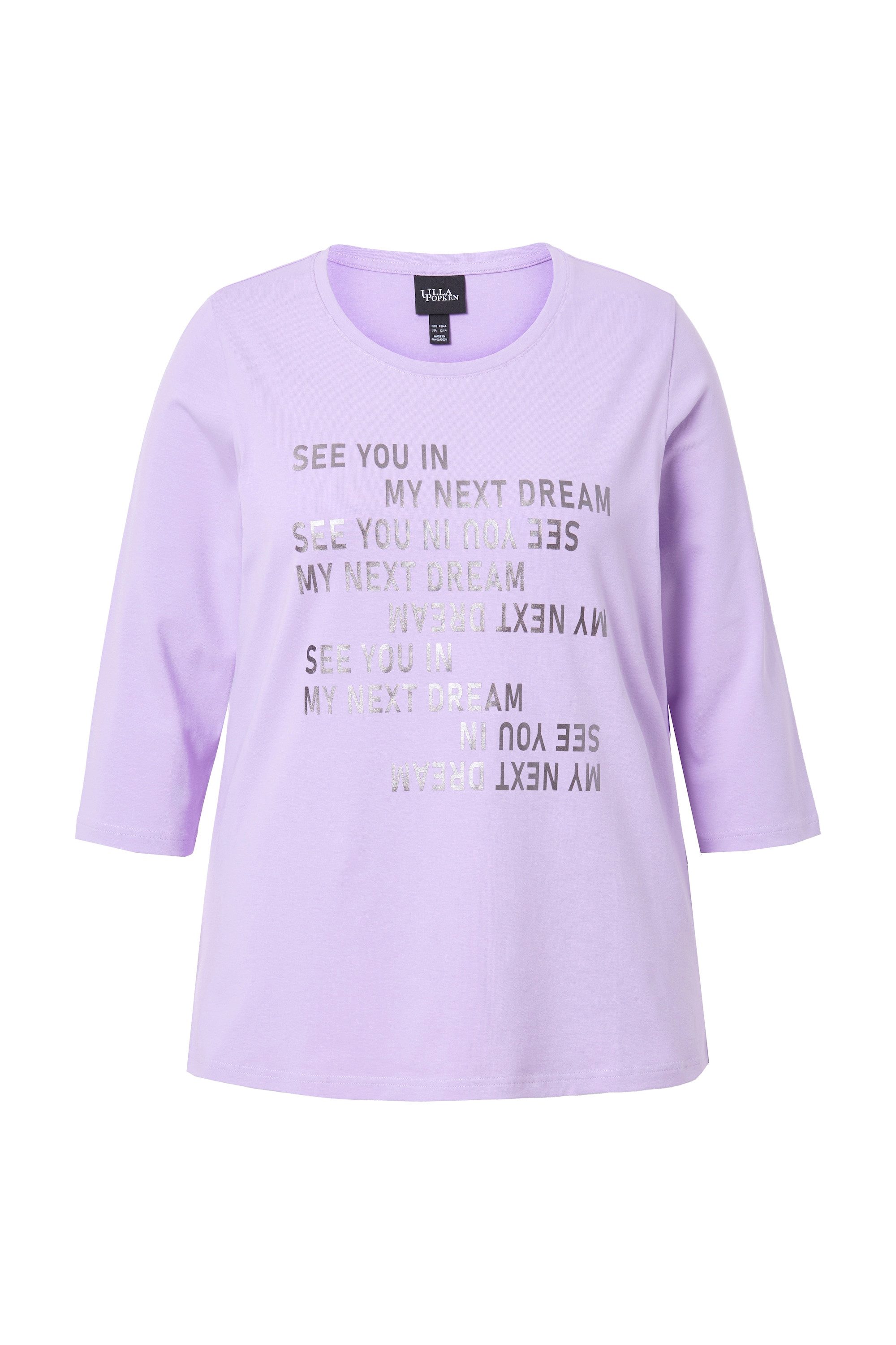 Ulla Popken T-Shirt Shirt Schriftmotiv Classic günstig online kaufen