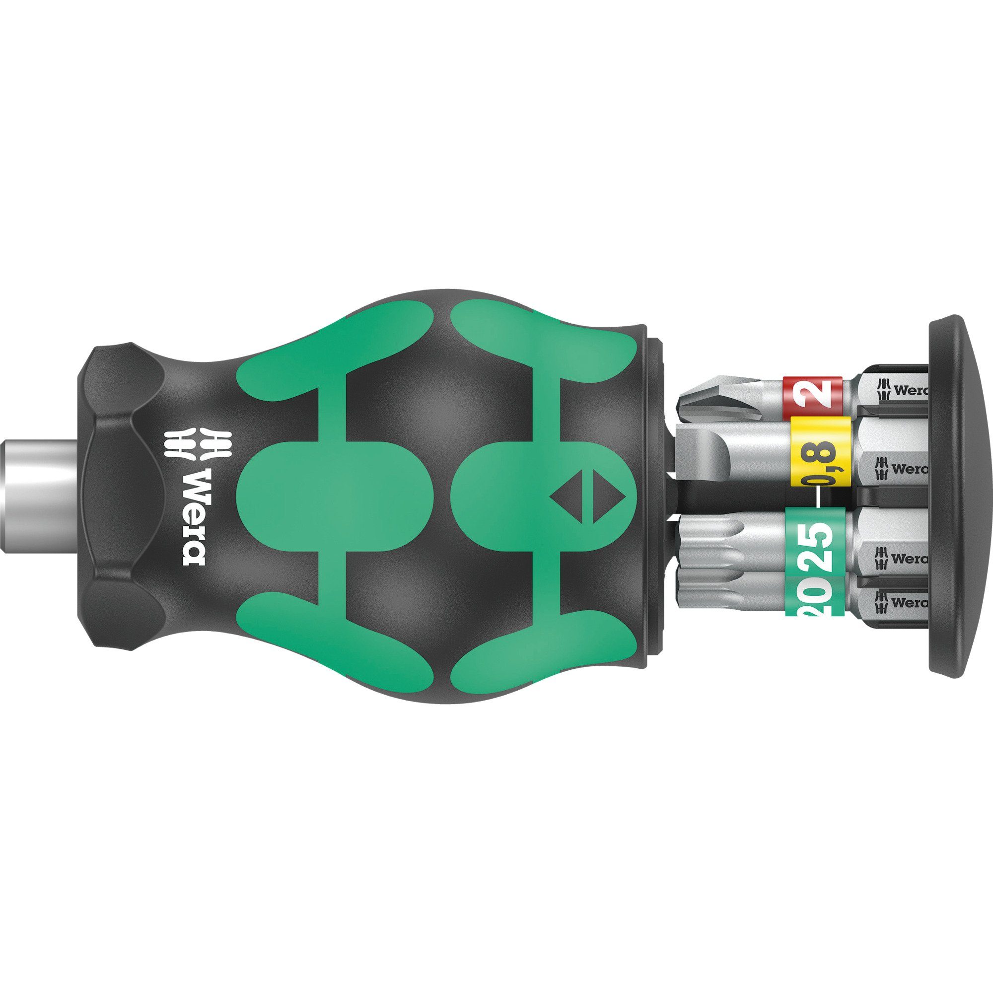 Schraubendreher Wera Kraftform Kompakt Stubby Magazin 1 Bit-Satz