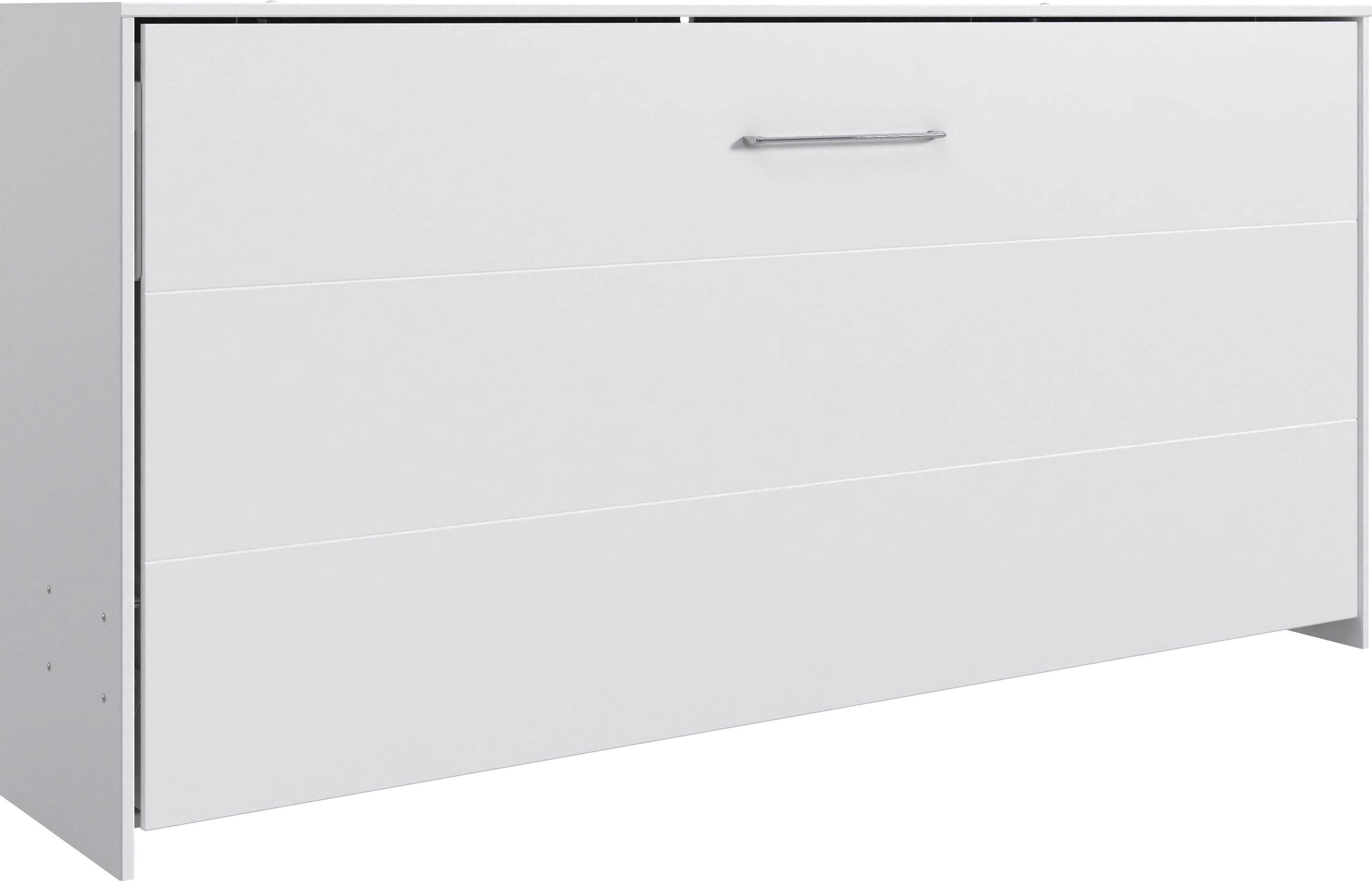 Wimex Schrankbett Juist Schrankklappbett Gästebett horizontal klappbar, 3 Liegeflächen, mit Lattenrost, Made in Germany