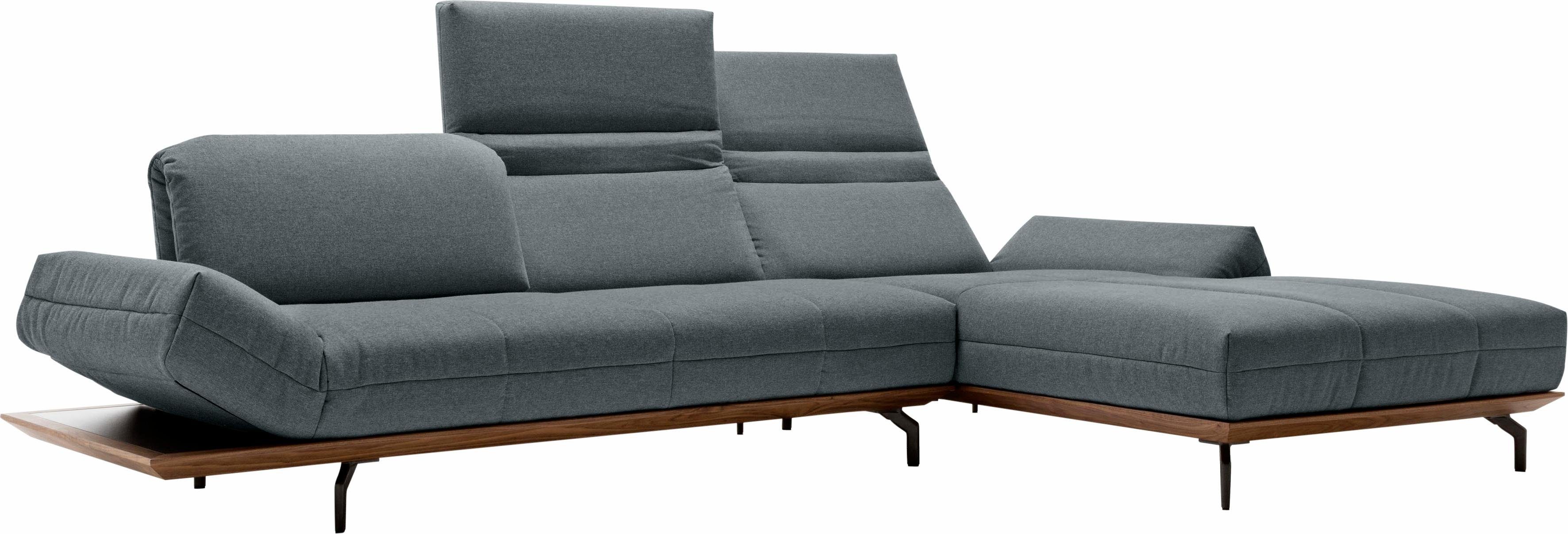 hülsta sofa Ecksofa hs.420, in oder 2 in Eiche Holzrahmen Qualitäten, Natur cm 313 Nußbaum, Breite