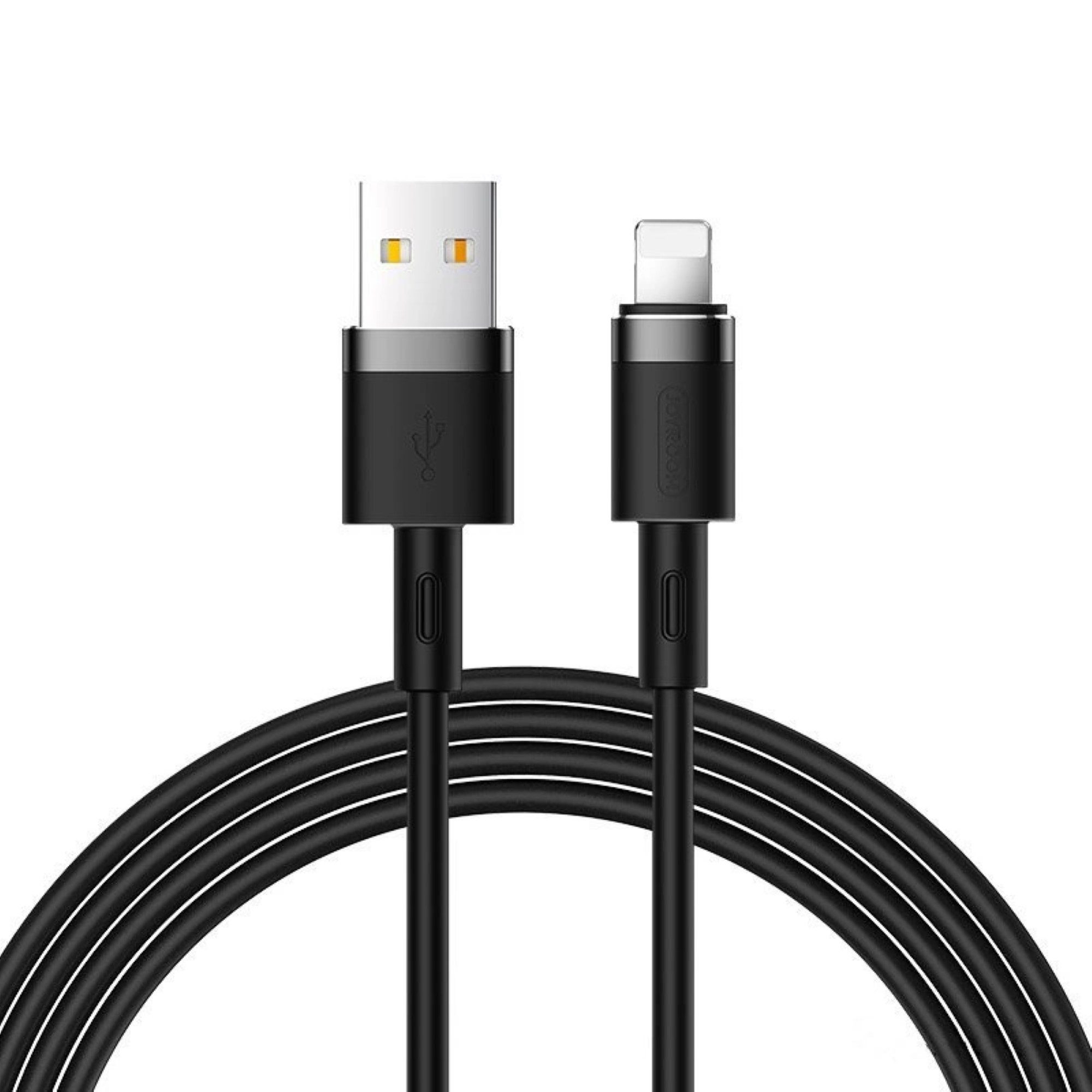 Flüssigsilikon-Datenkabel USB-A kompatibel mit iPhone 2,4A 1,2m Smartphone-Kabel
