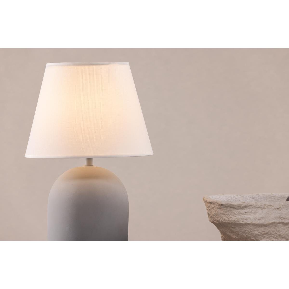 BOURGH Tisch-Tageslichtlampe Nachttischlampe Lampe in STYRSÖ Design, 37cm weiss modernem Zischlampe - 