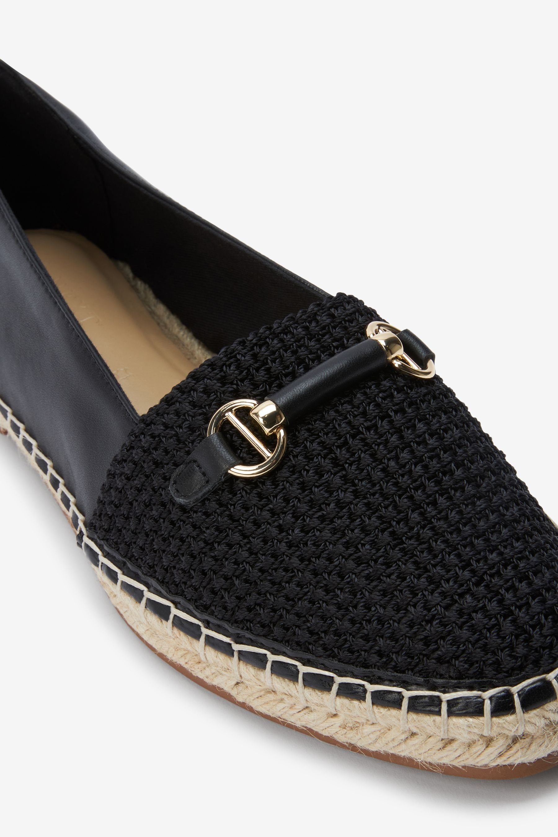 Espadrille-Loafer, Loafer Leder/Strick Comfort® Next (1-tlg) Forever Black