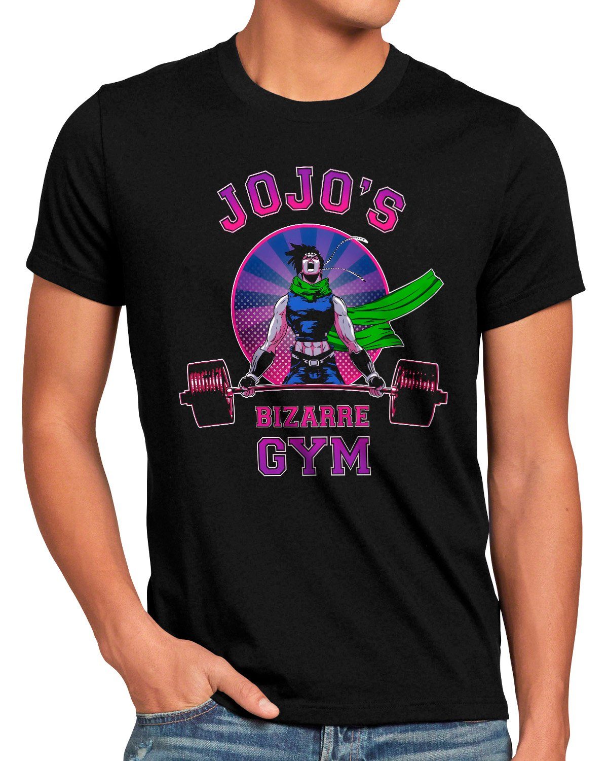 style3 T-Shirt Bizarre Gym jojos bizarre adventure anime japan manga