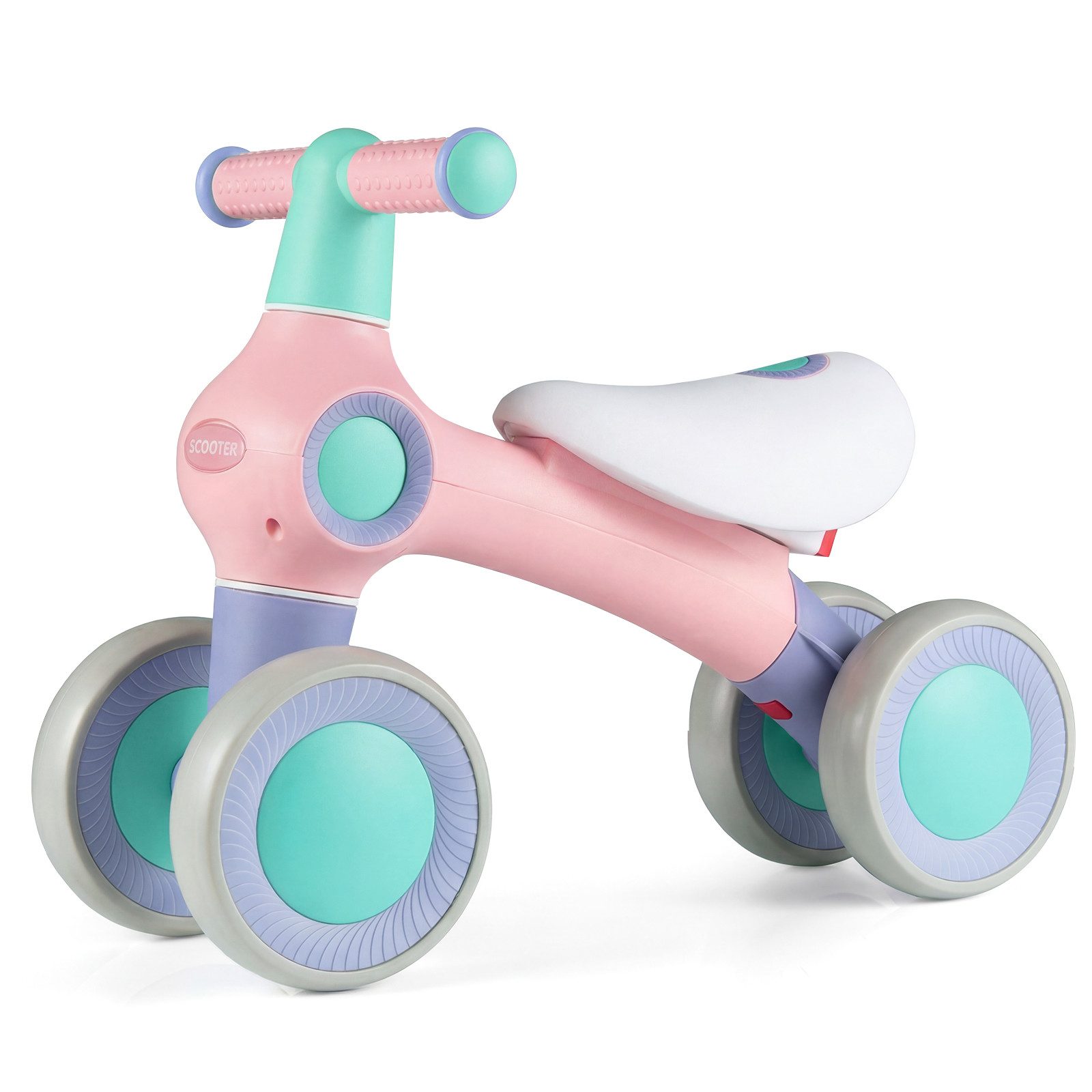 COSTWAY Laufrad, für Kleinkinder, Baby-Spielzeug, mit verstellbarem Sitz