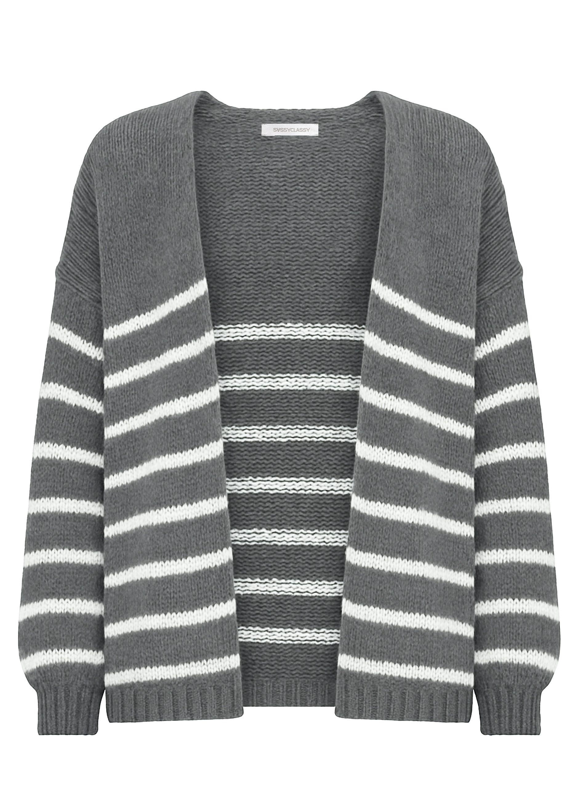 SASSYCLASSY Cardigan Lässige Oversize Strickjacke Damen günstig online kaufen